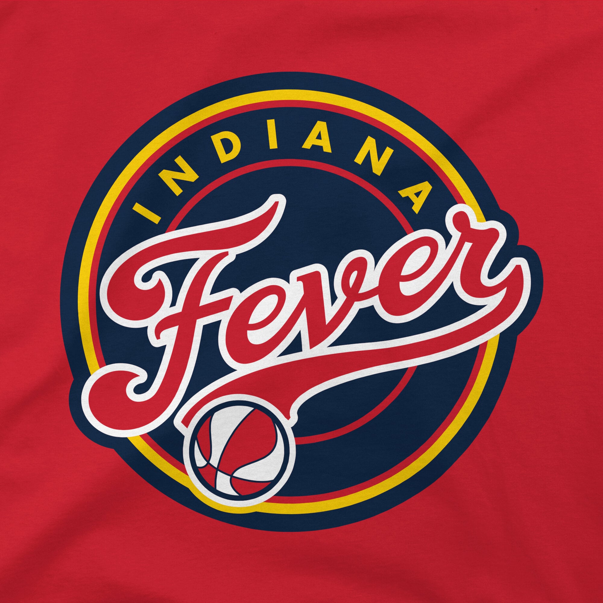 T-shirt unisexe Stadium Essentials rouge Indiana Fever Origins avec logo couleur