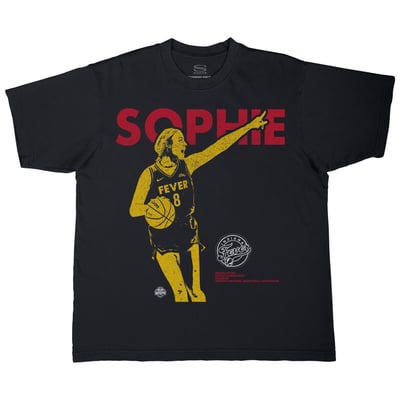 Sophie Cunningham Indiana Fever Stadium Essentials Unisex Two-Step Urban T-Shirt - Black