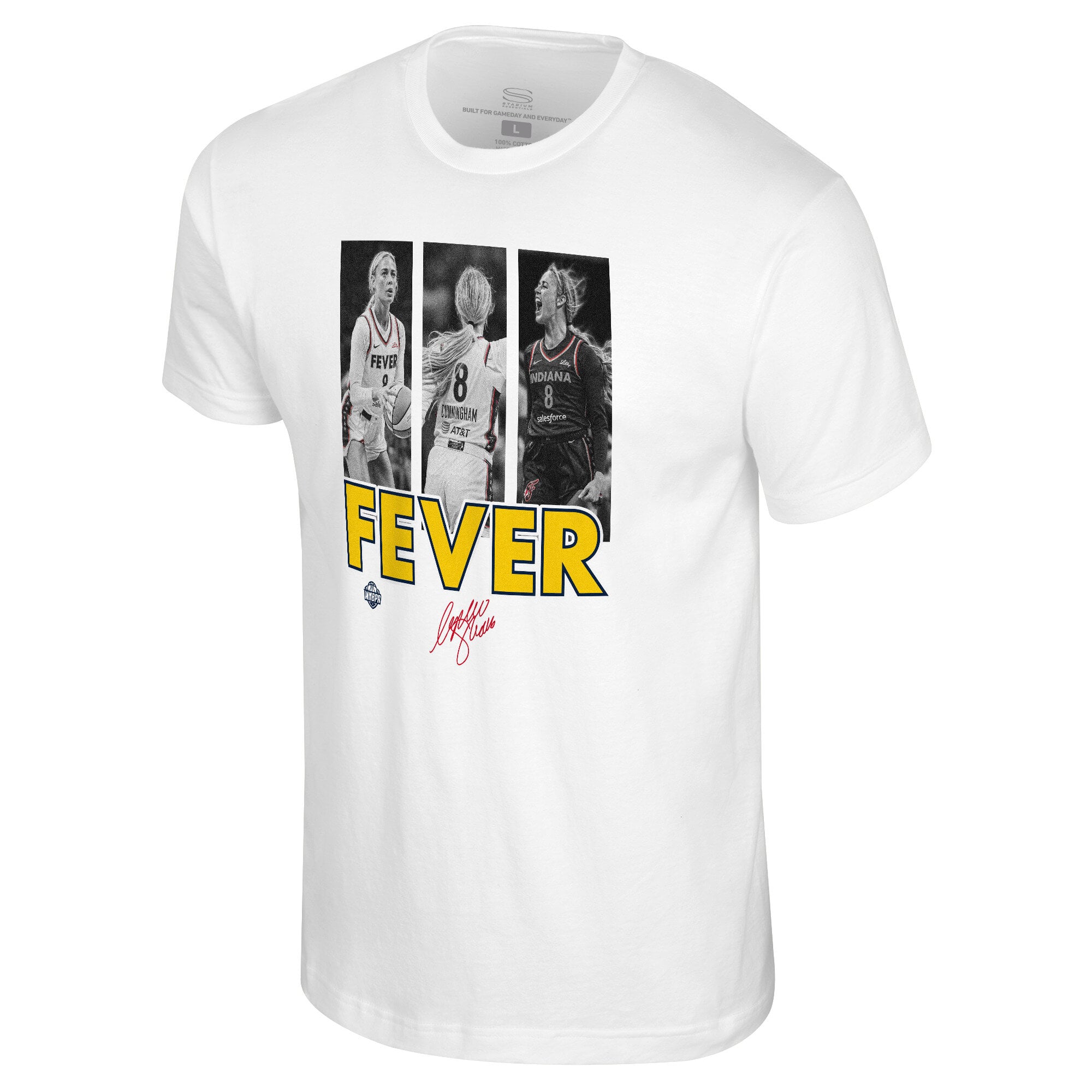 Unisex Stadium Essentials Sophie Cunningham White Indiana Fever Team Player Hustle T-Shirt