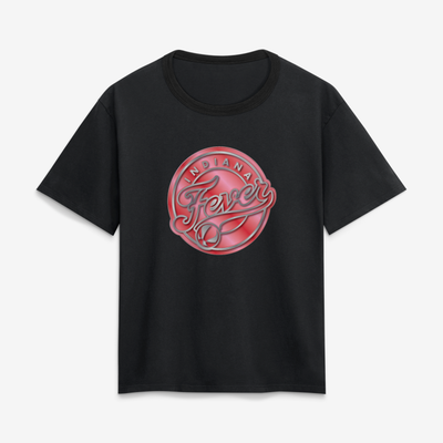 Indiana Fever Women's Metallic Mascot T-Shirt - Black