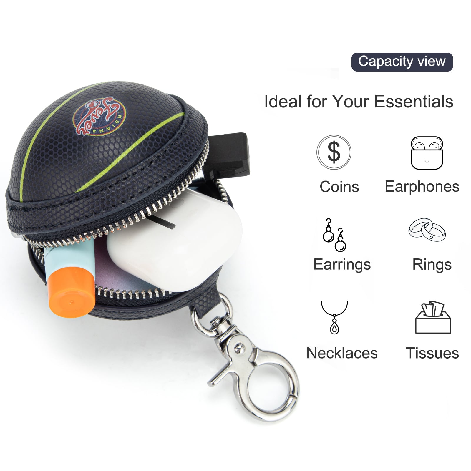 Women's Montana West Indiana Fever Basketball Bag Charm