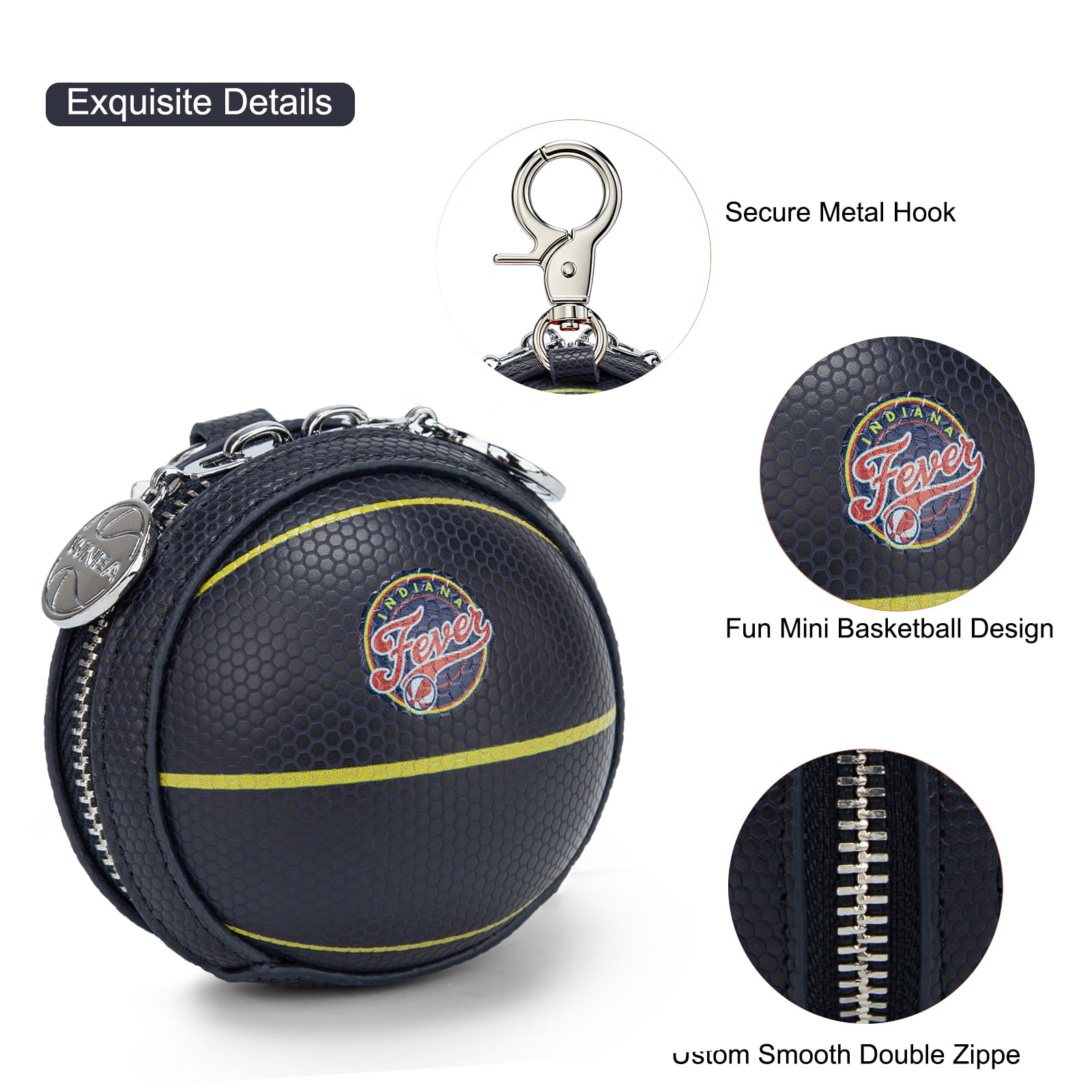 Women's Montana West Indiana Fever Basketball Bag Charm