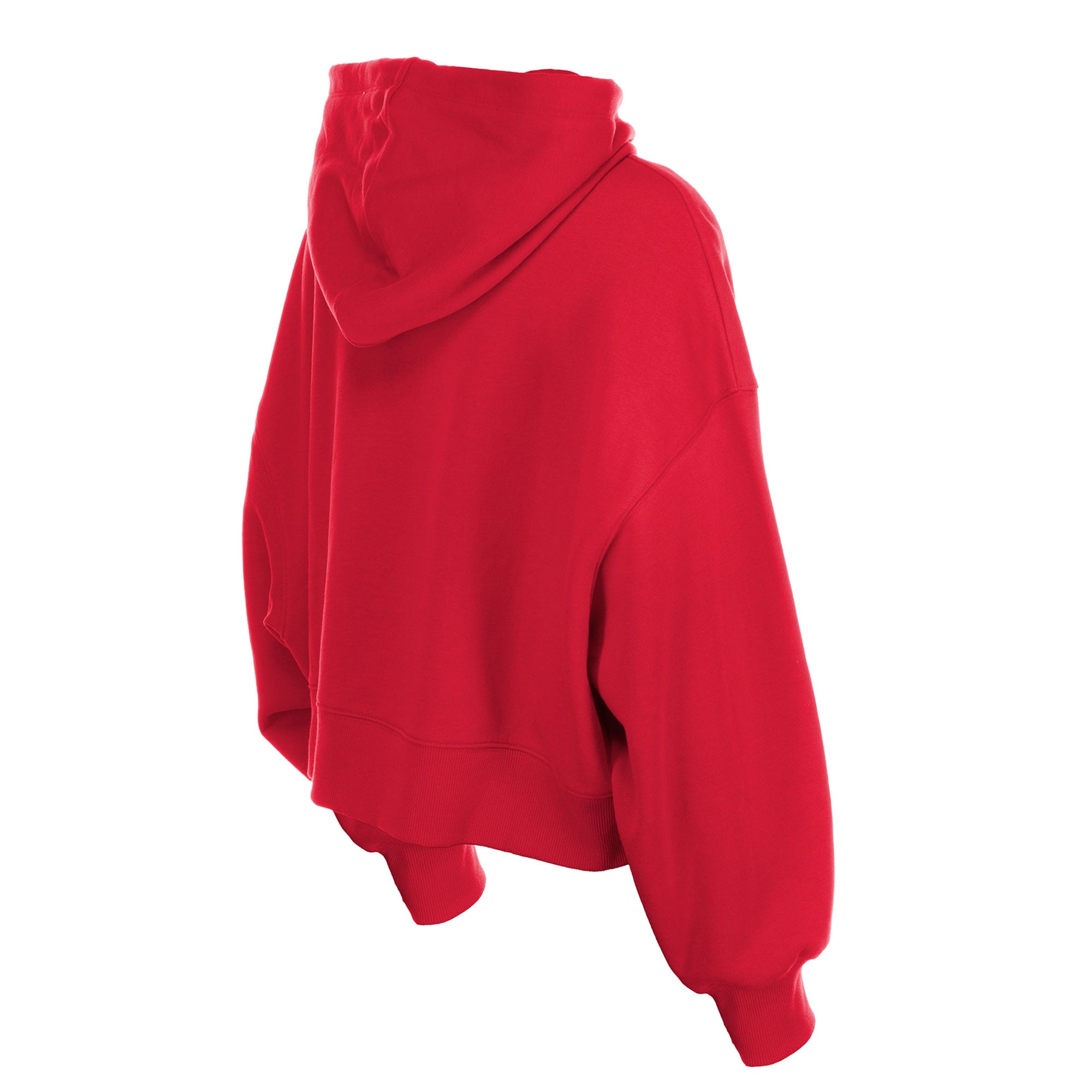Sweat à capuche New Era rouge Indiana Fever pour femme, coupe carrée et manches dolman
