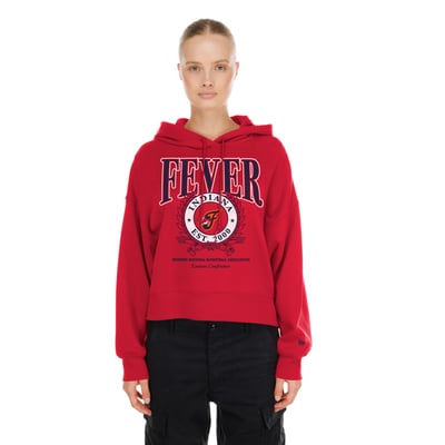  Indiana Fever New Era Women's Boxy Dolman Hoodie - Red