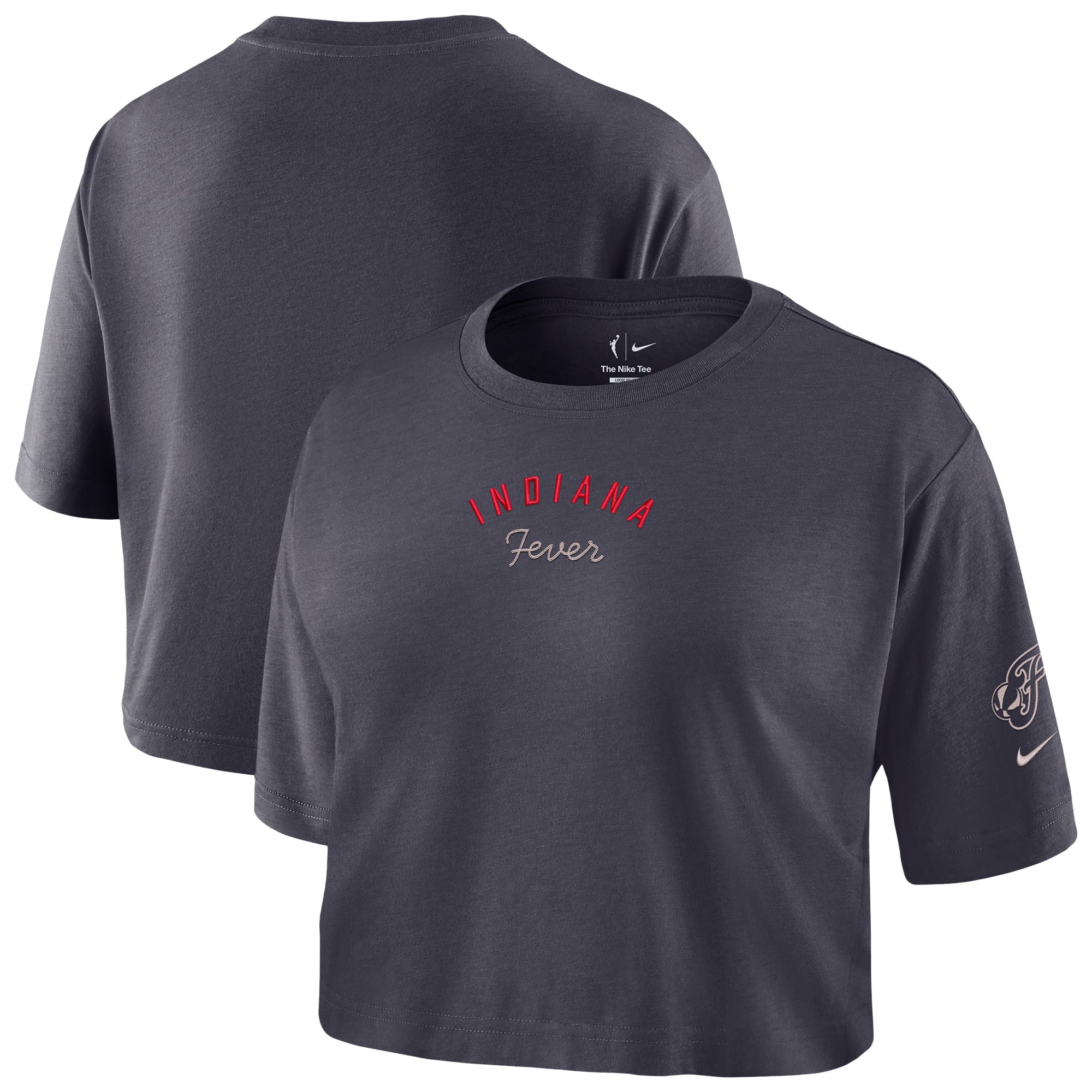 T-shirt court Nike Indiana Fever Studio pour femme, couleur anthracite