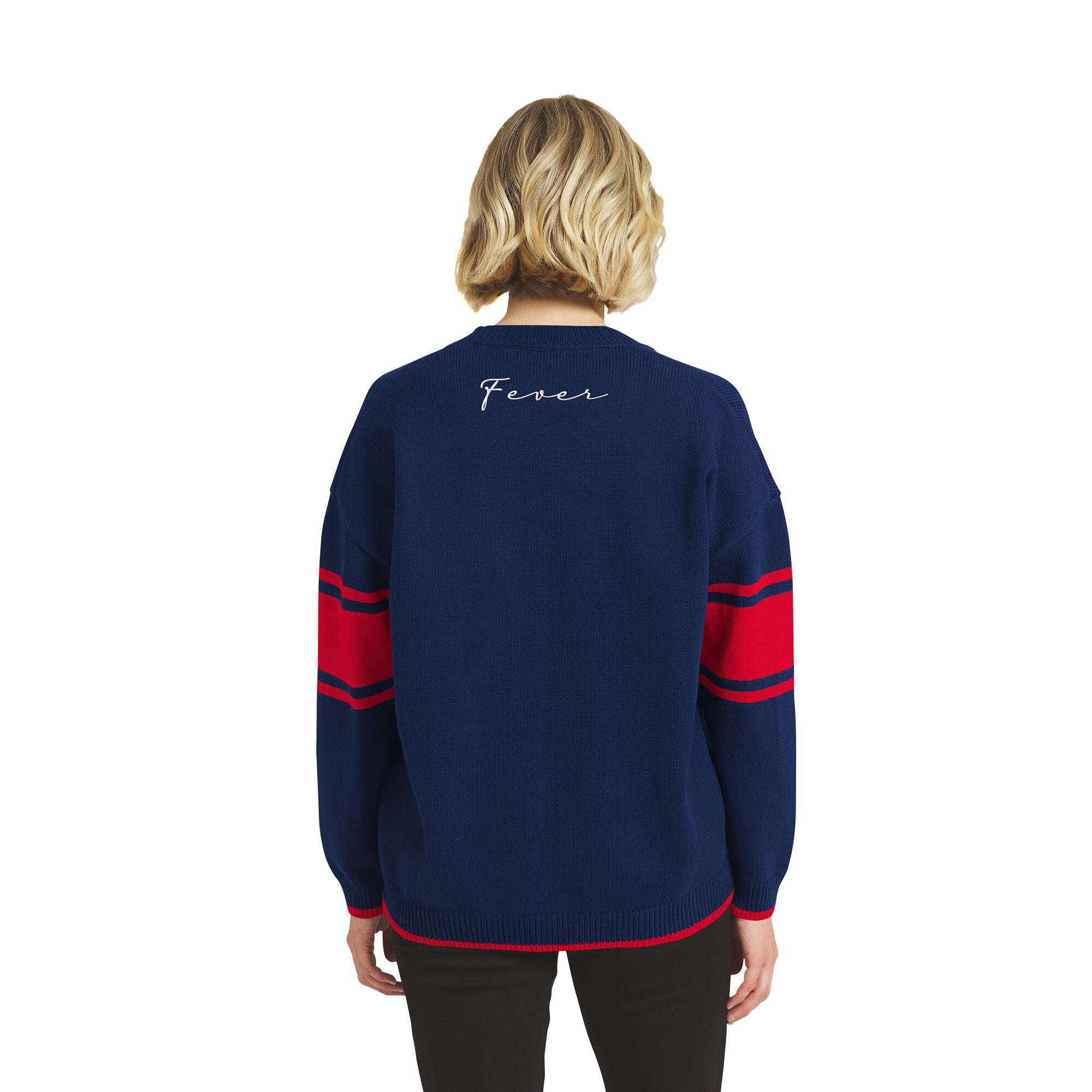 Gilet boutonné bleu marine Indiana Fever de la marque WEAR by Erin Andrews pour femme