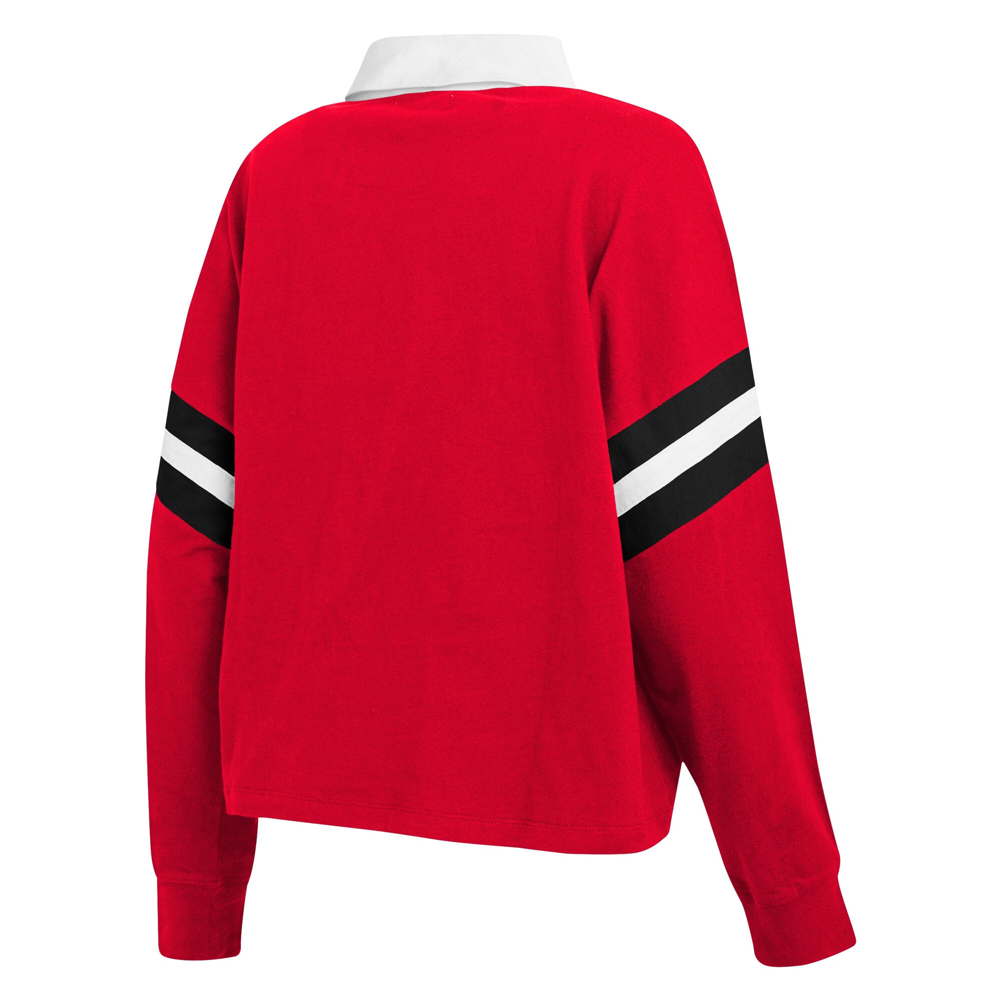 Polo de rugby rouge Indiana Fever la marque WEAR by Erin Andrews pour femmes