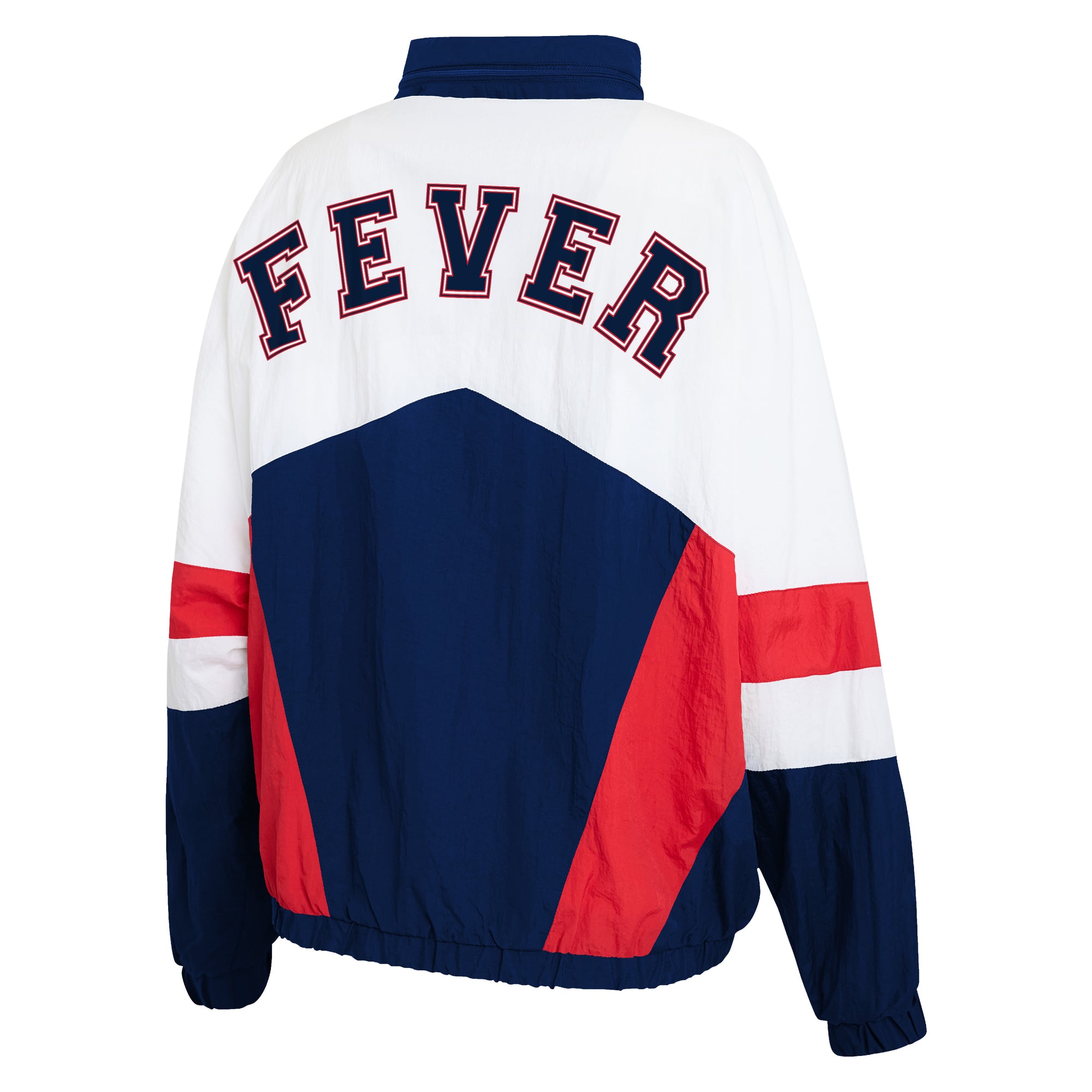 Veste coupe-vent zippée blanche et bleue Indiana Fever pour femme de la marque WEAR by Erin Andrews