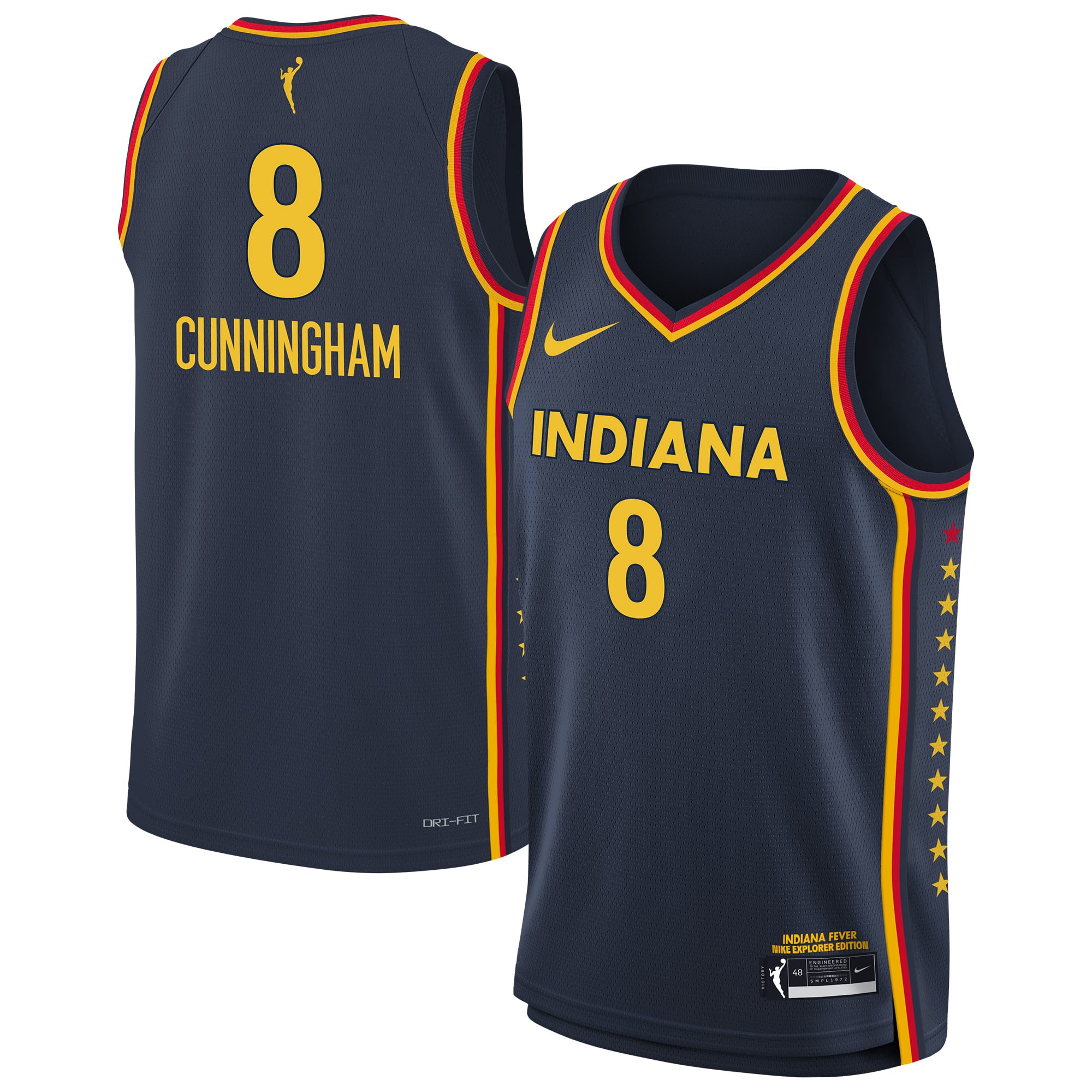 Youth Indiana Fever Sophie Cunningham Nike Navy Explorer Edition 