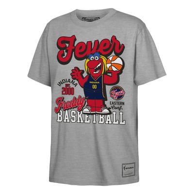  Indiana Fever Mitchell & Ness Youth That Girl T-Shirt - Heather Gray