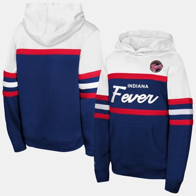  Indiana Fever Mitchell & Ness Youth Head Coach Hoodie - Navy