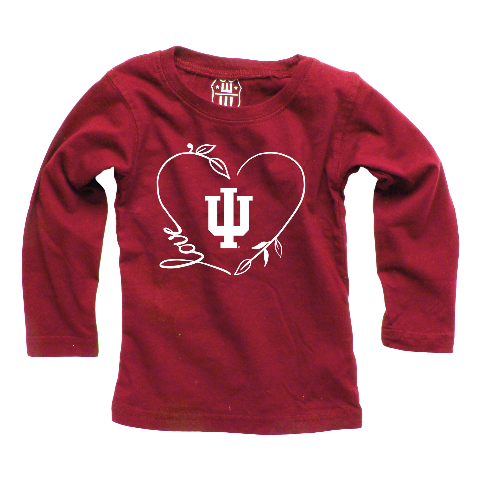 Ensemble haut à manches longues et pantalon pour bébé fille Wes & Willy Crimson Indiana Hoosiers