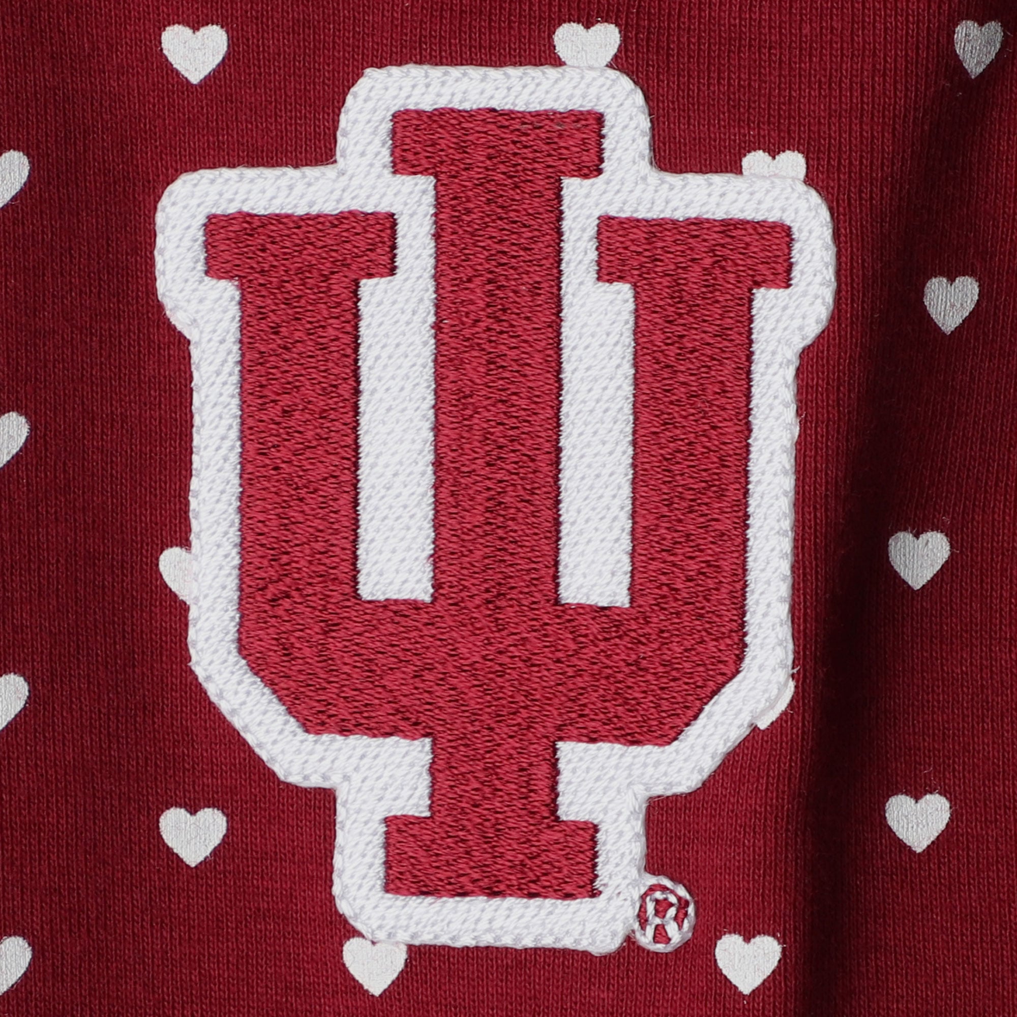 Ensemble body et bandeau pour nouveau-né bébé fille, motif cœurs Indiana Hoosiers