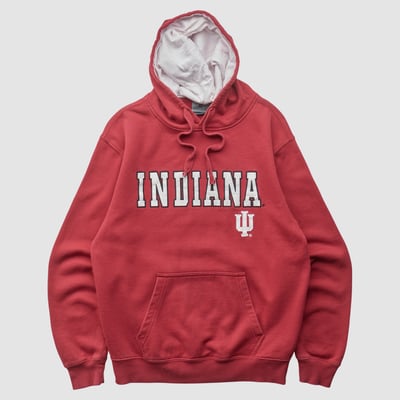 Indiana Hoosiers Colosseum 2010s Hooded Pullover Sweatshirt - Red - S by Fanatics Real Vintage