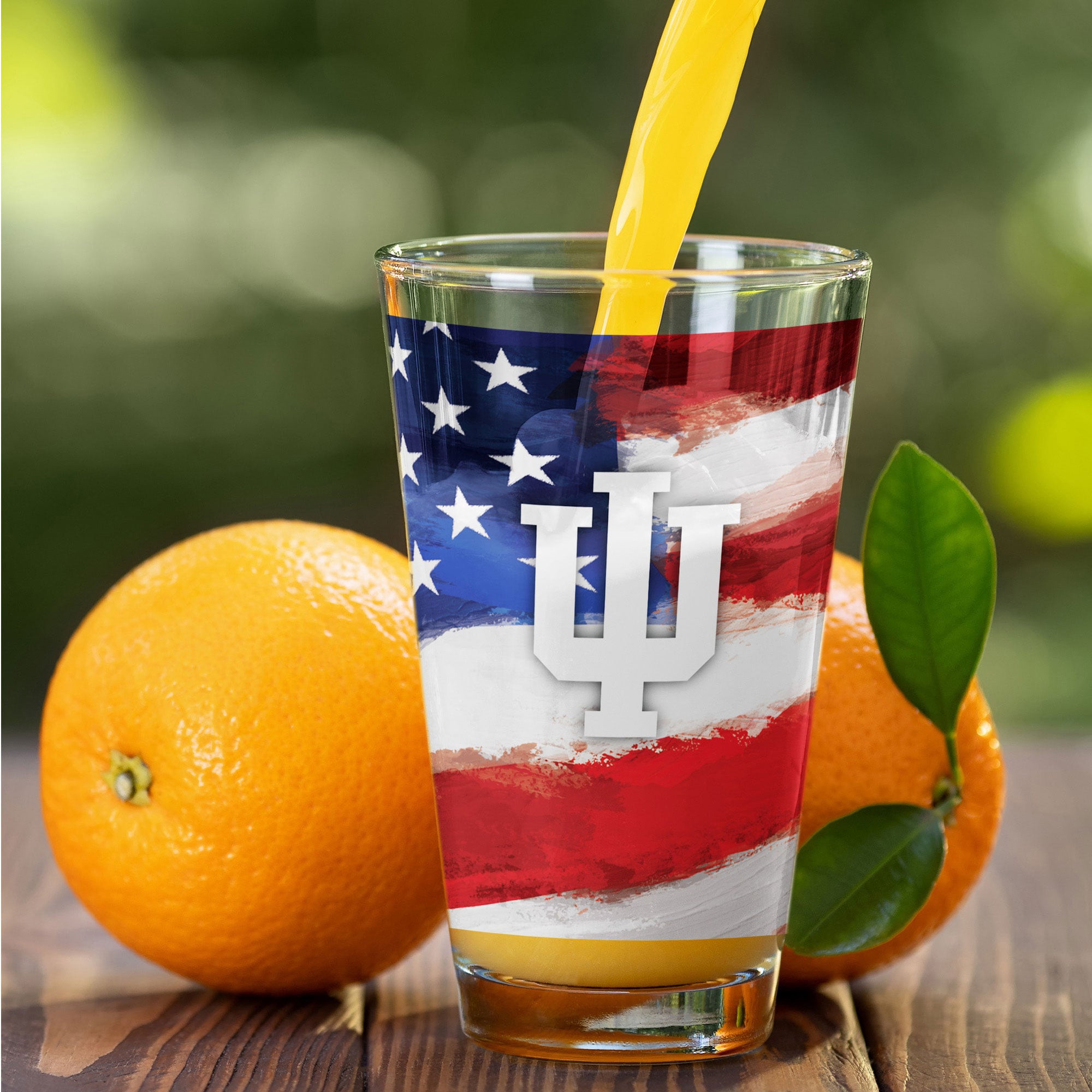 Indiana Hoosiers  Two-Pack 16oz. Americana Pint Glass Set