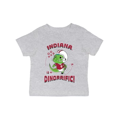 Indiana Hoosiers Vive La Fete Infant Dinorrific T-Shirt - Gray