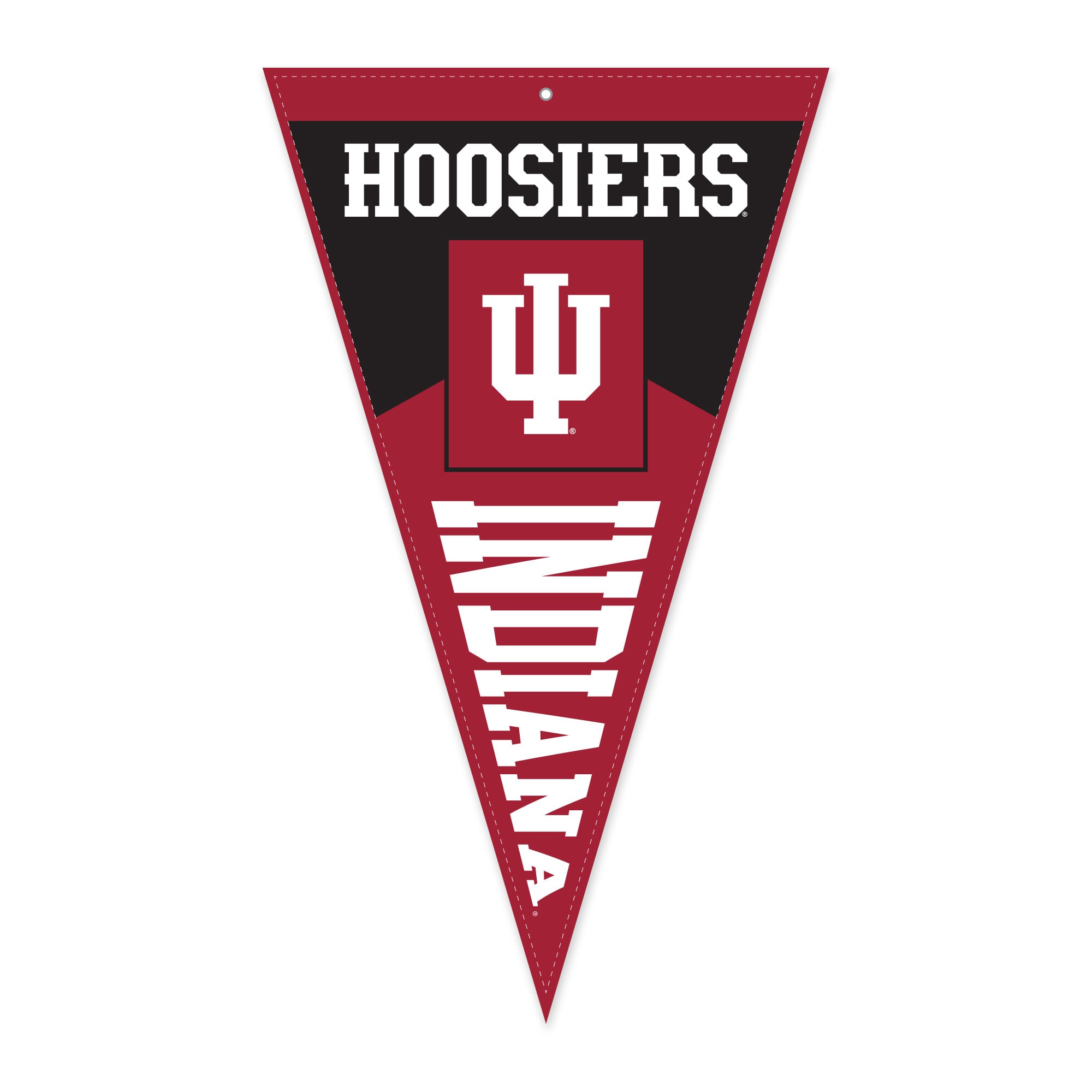 Jardine Indiana Hoosiers 16" x 27" Pennant Shape Golf Towel with Magnetic Clip