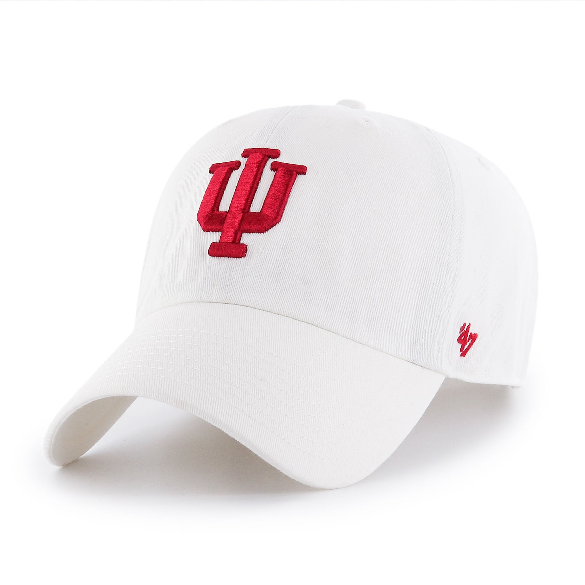 Casquette ajustable blanche Indiana Hoosiers Clean Up '47 pour homme