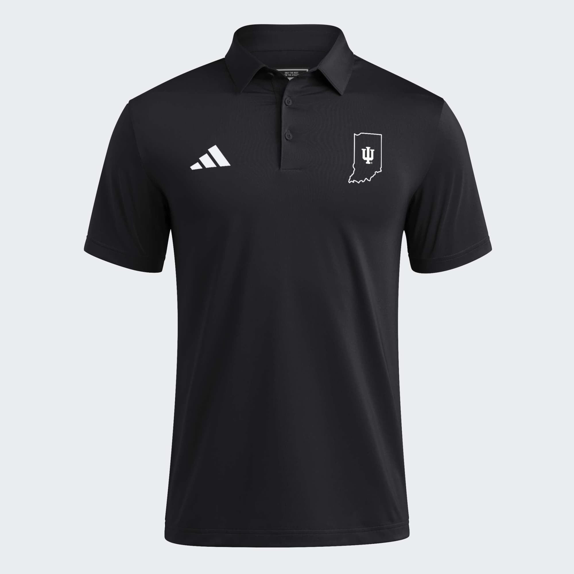 Polo adidas Ultimate 365 uni noir Indiana Hoosiers pour homme