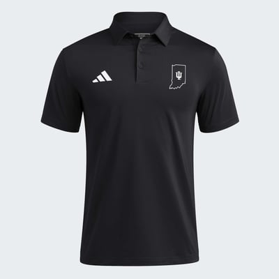 Indiana Hoosiers adidas Ultimate 365 Solid Polo - Black