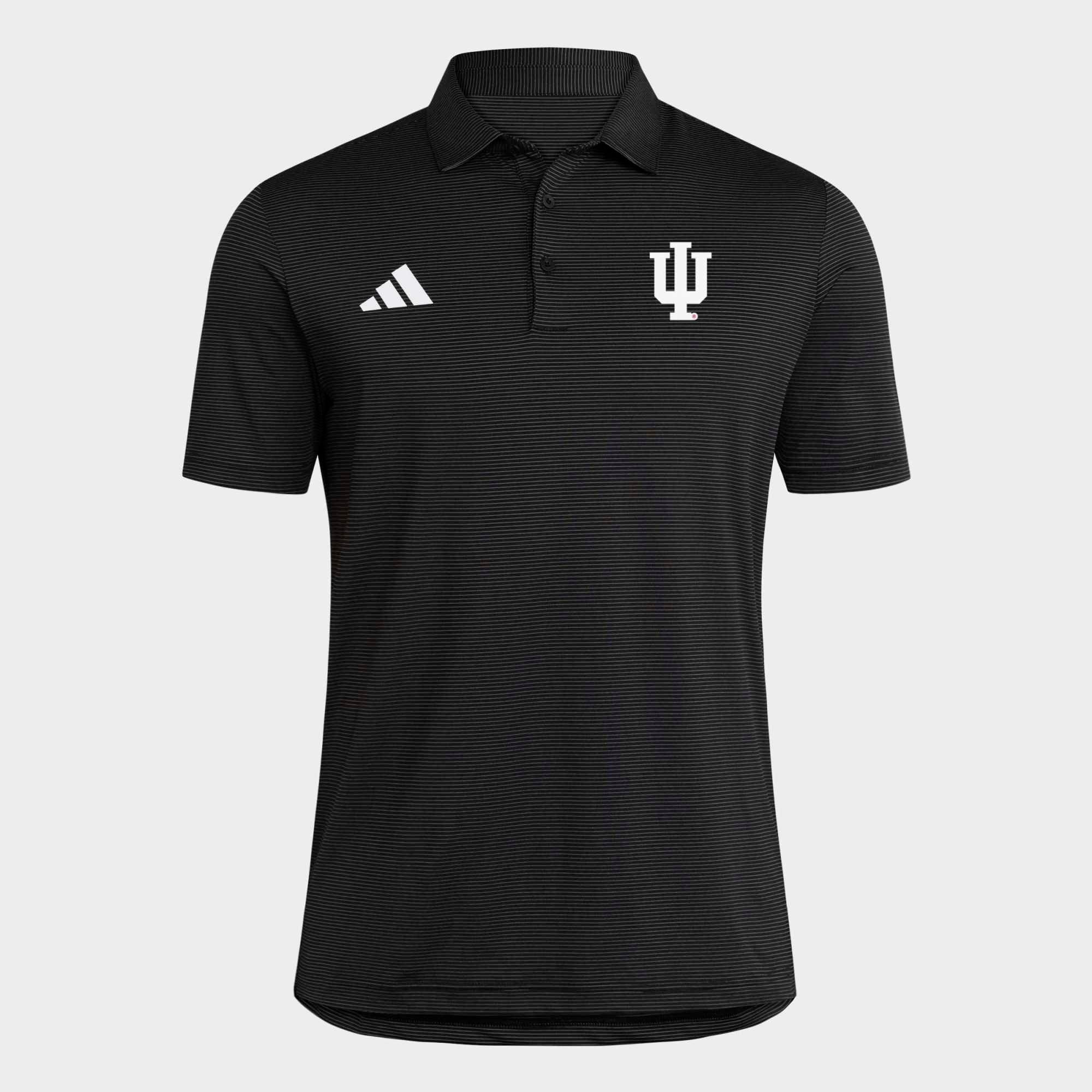 Men's adidas Crimson Indiana Hoosiers Ultimate 365 Stripe Polo
