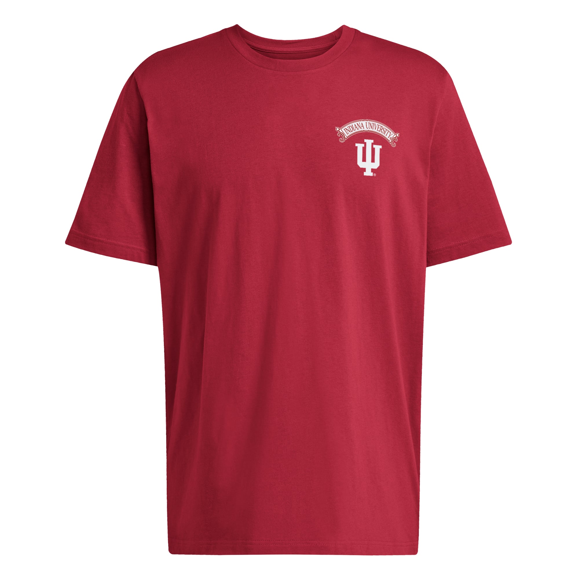 Men's adidas Crimson Indiana Hoosiers Campus Clocks Fresh T-Shirt
