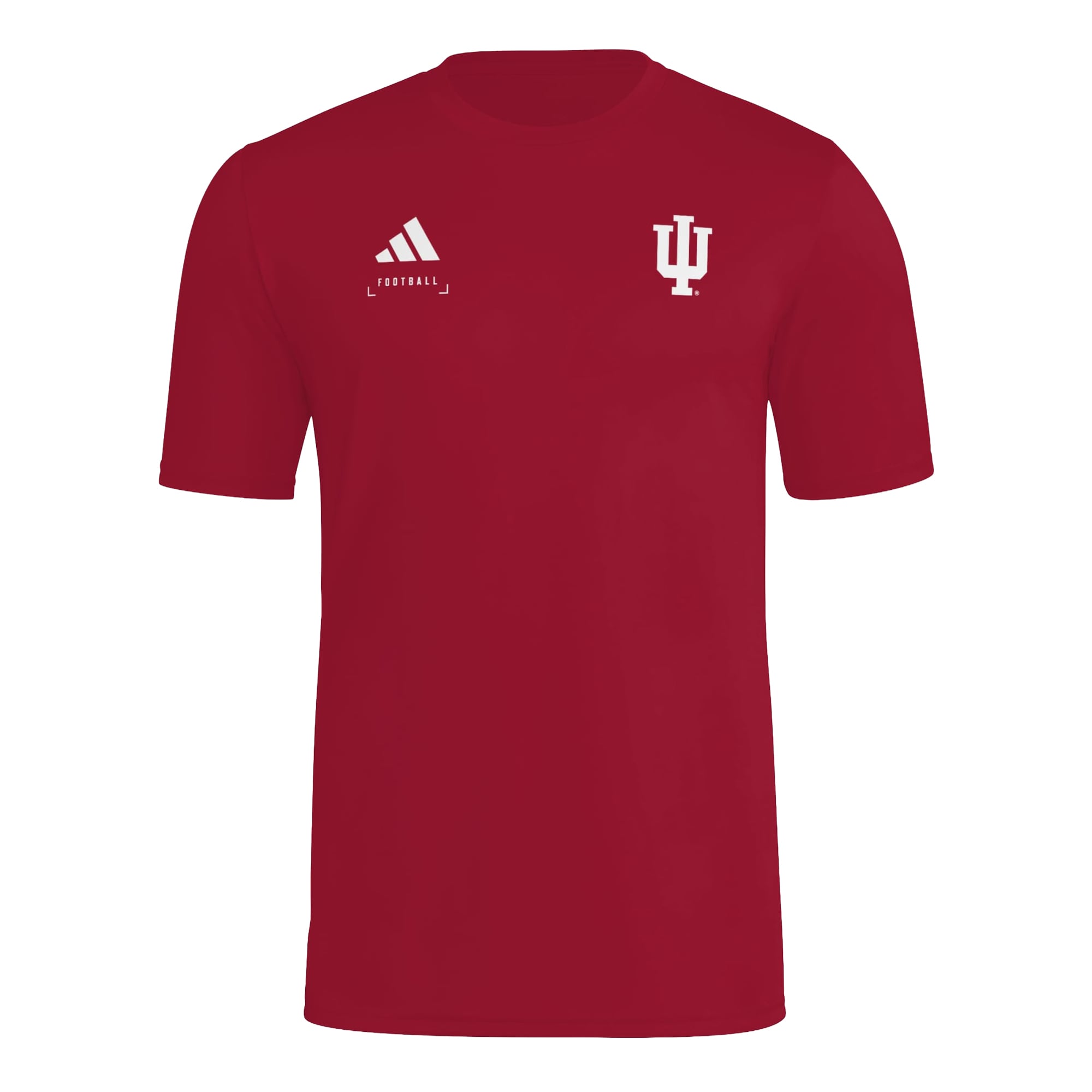 T-shirt d'avant-match adidas Crimson Indiana Hoosiers Locker Football Icon AEROREADY pour homme