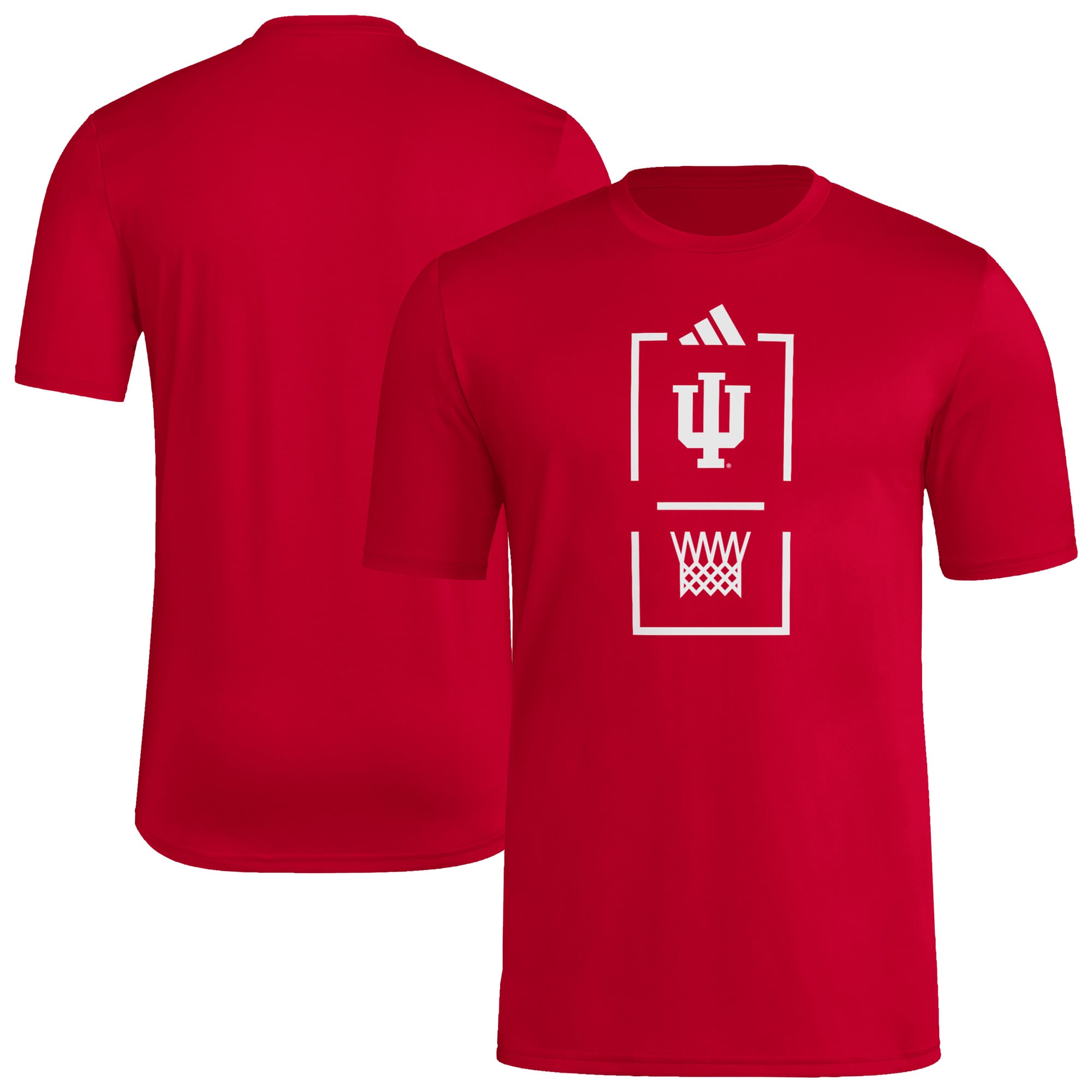 T-shirt d'avant-match adidas Crimson Indiana Hoosiers pour homme