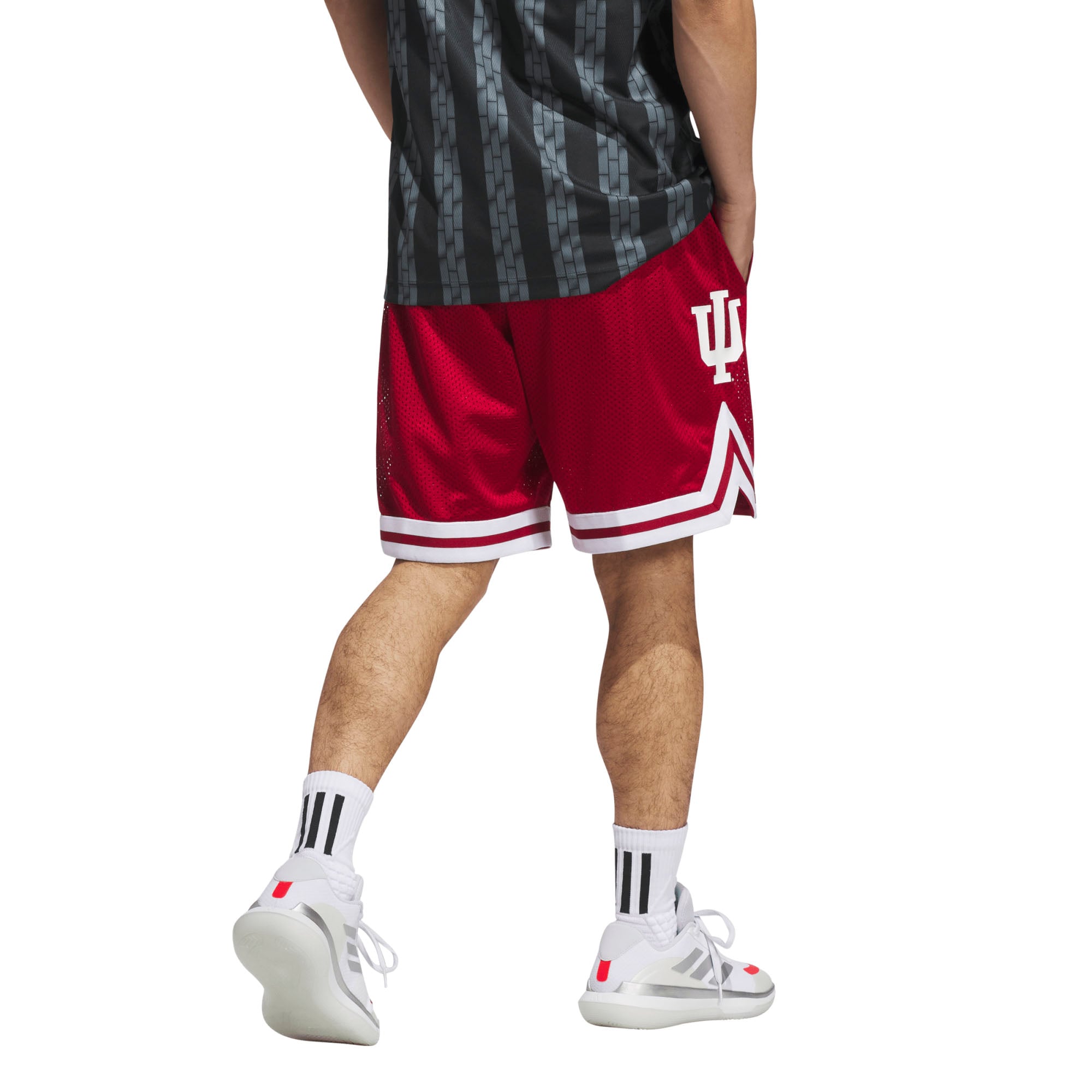 Short de basketball réplique adidas Crimson Indiana Hoosiers Swingman pour homme