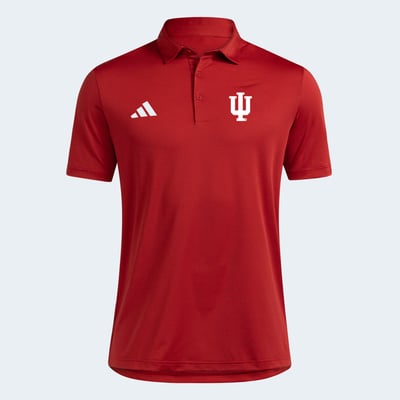Indiana Hoosiers adidas Ultimate 365 Stripe Polo - Crimson