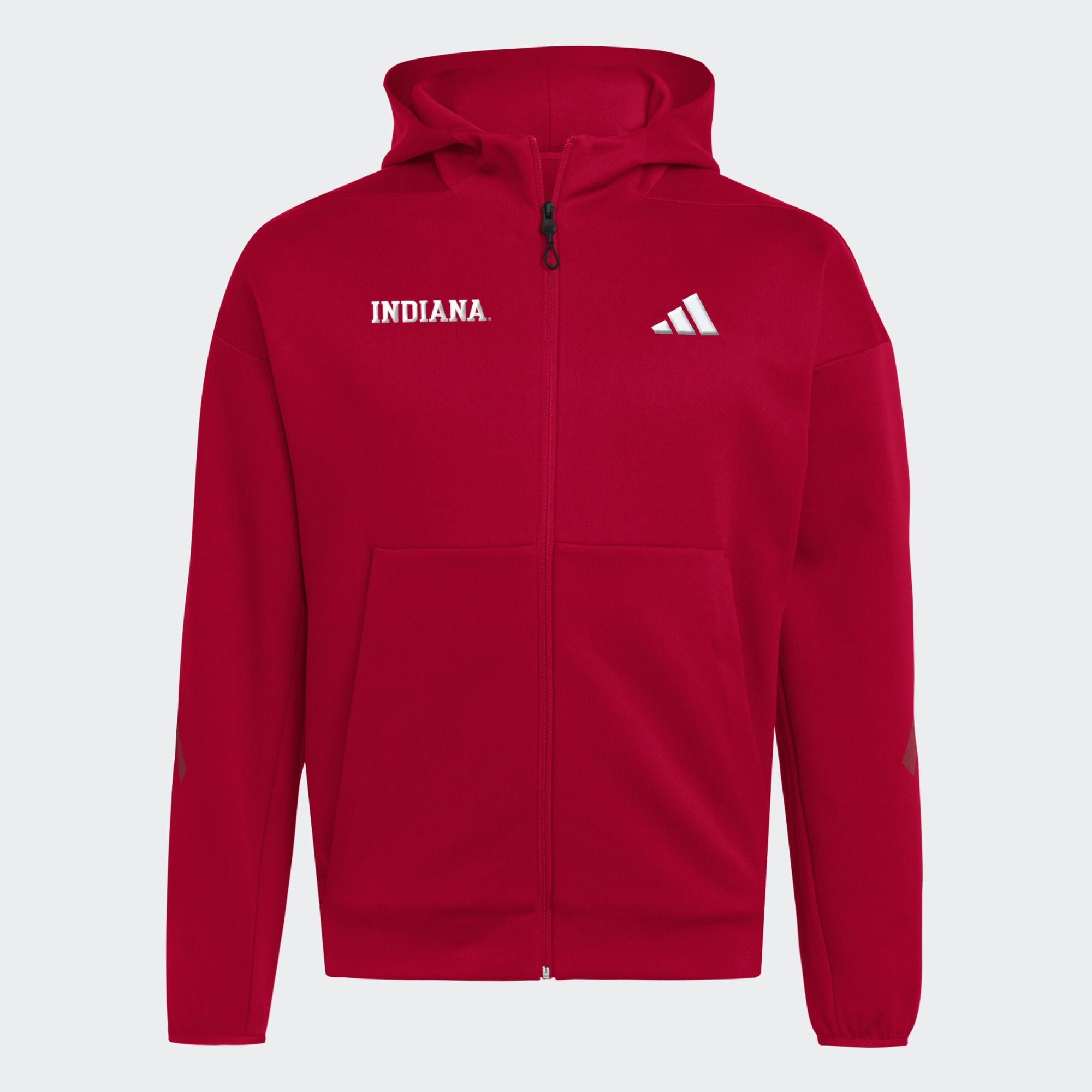 Sweat à capuche zippé adidas Crimson Indiana Hoosiers Z.N.E pour homme