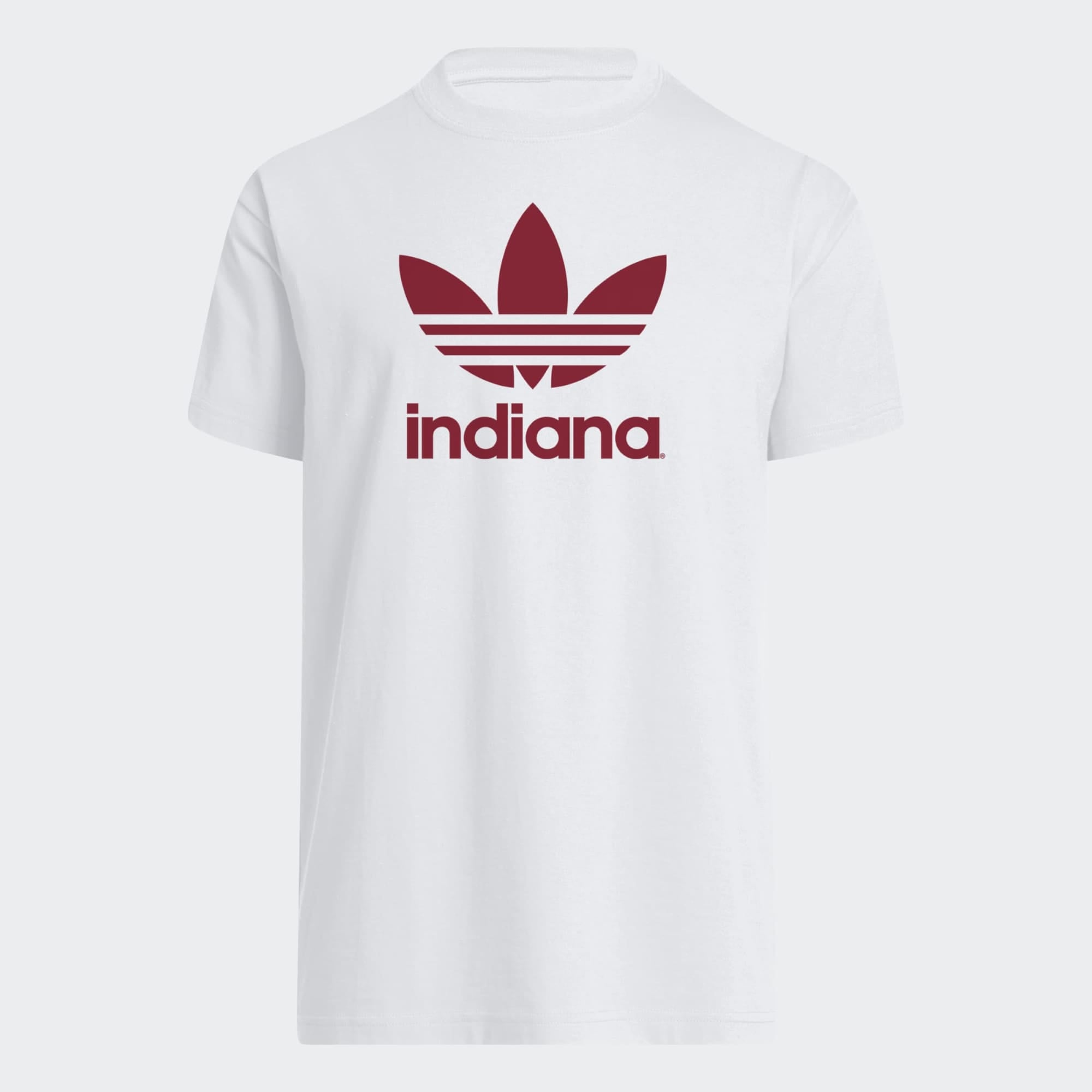 T-shirt adidas Originals blanc Indiana Hoosiers Trefoil University pour homme
