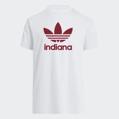  Indiana Hoosiers adidas Originals Trefoil University Originals T-Shirt - White