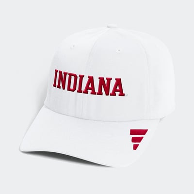 Indiana Hoosiers adidas 2026 Sideline Slouch Adjustable Hat - White