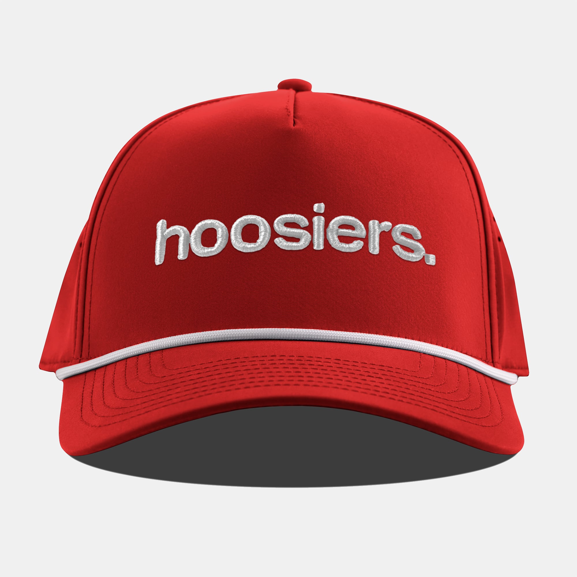 Men's Branded Bills  Crimson Indiana Hoosiers Statement Adjustable Rope Hat
