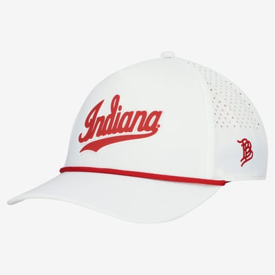  Indiana Hoosiers Branded Bills Classic Adjustable Rope Hat - White