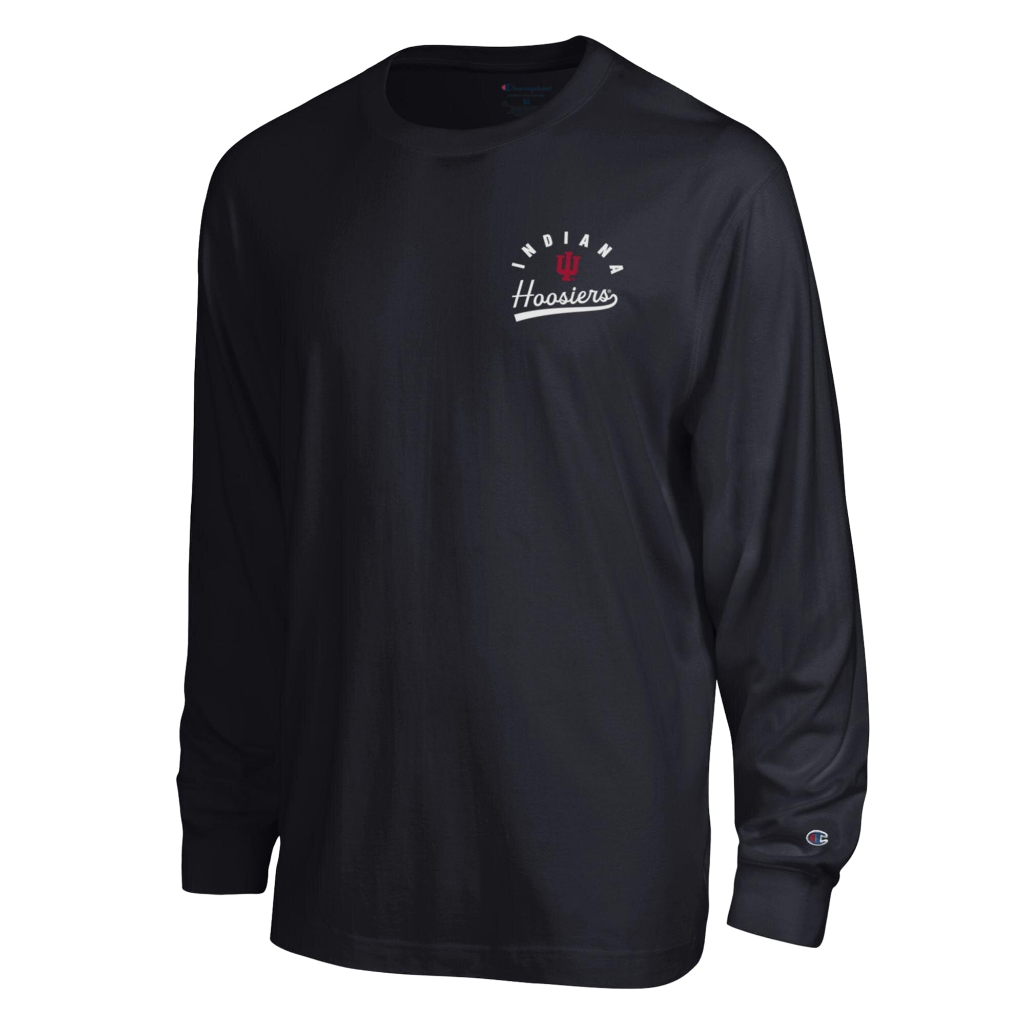 T-shirt à manches longues plastifié Champion Black Indiana Hoosiers All-Star pour homme