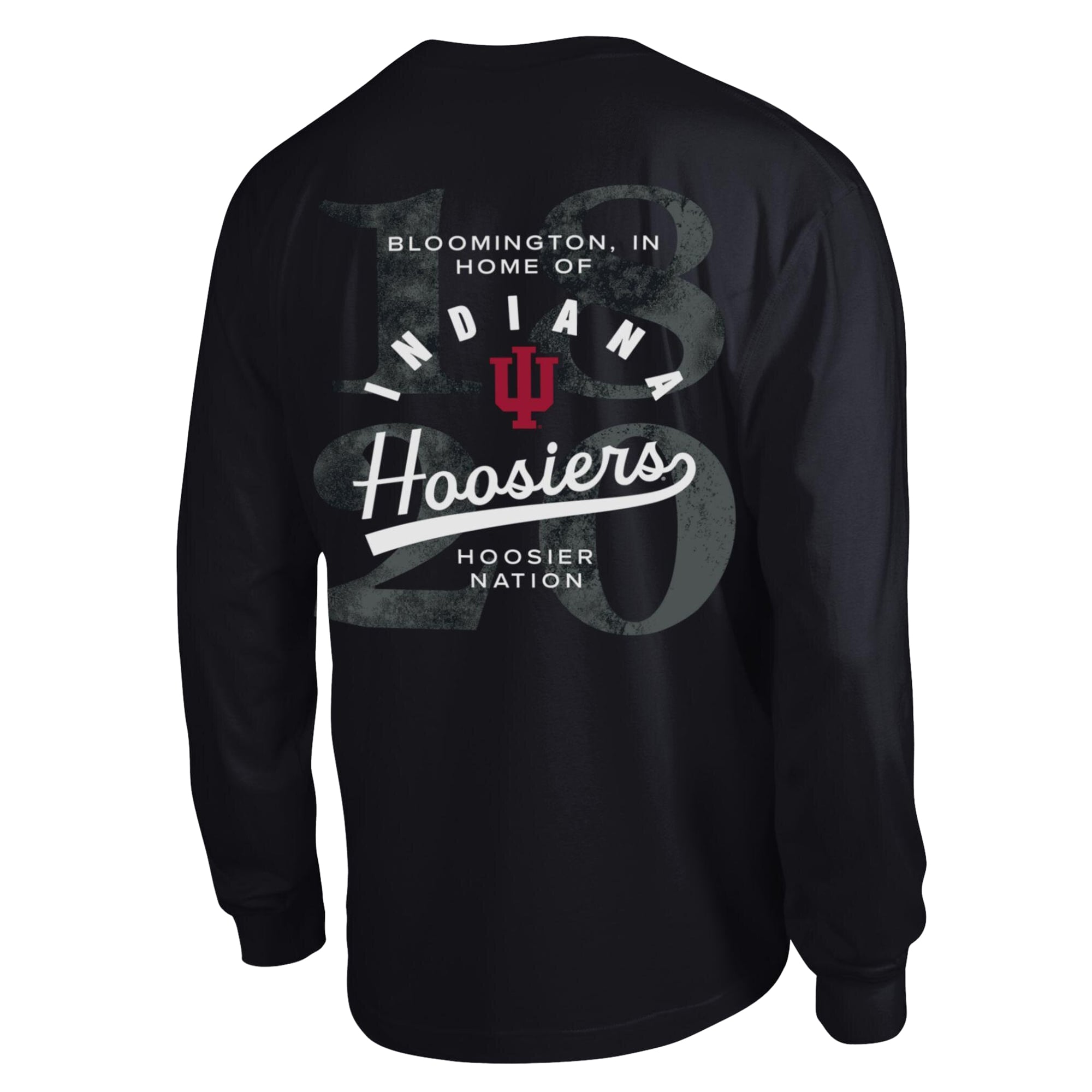 T-shirt à manches longues plastifié Champion Black Indiana Hoosiers All-Star pour homme