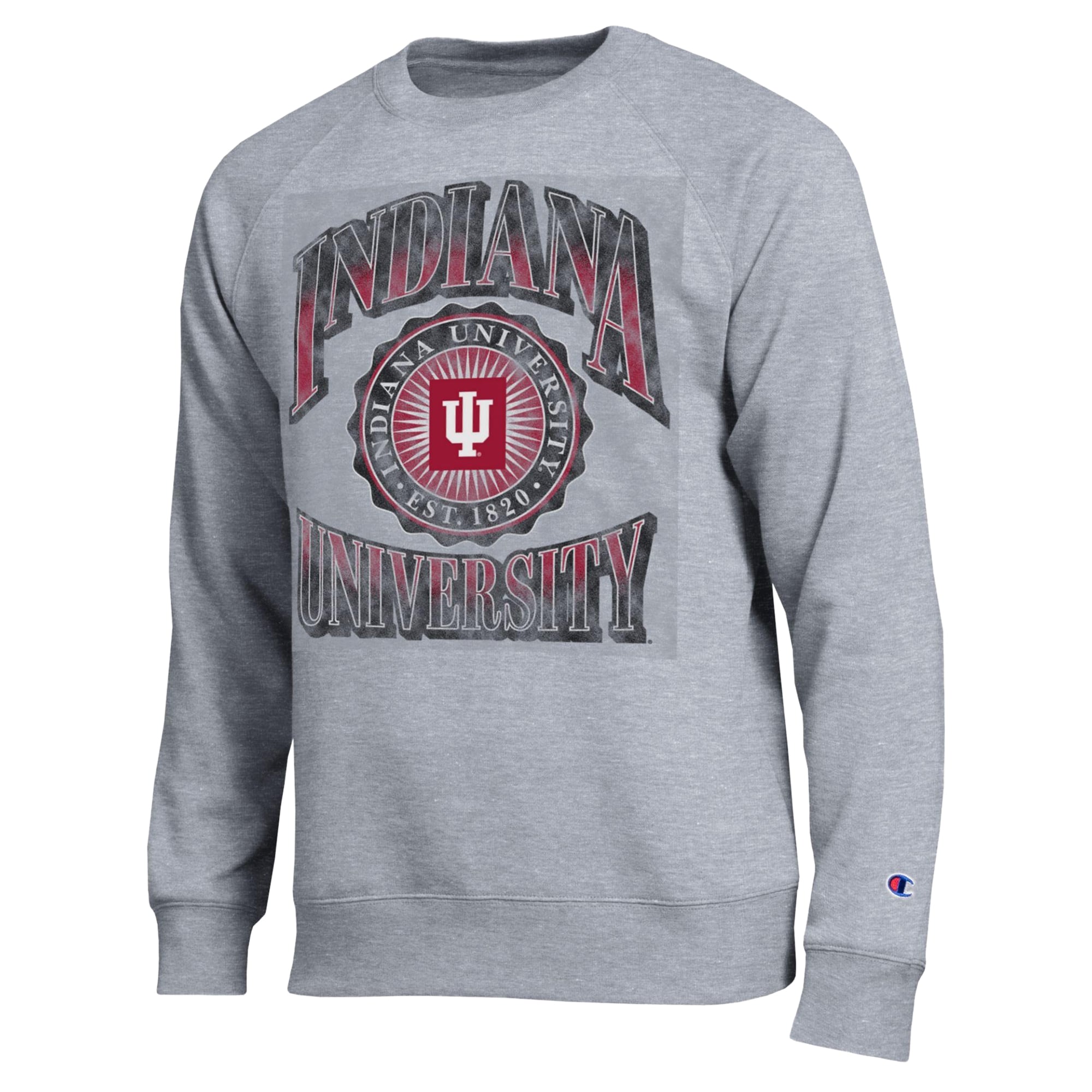 Sweat-shirt Champion pour homme, gris chiné, Indiana Hoosiers All-Star