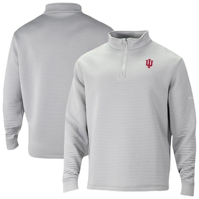 Indiana Hoosiers Columbia Omni-Wick Pack It Up Quarter-Zip Pullover - Gray