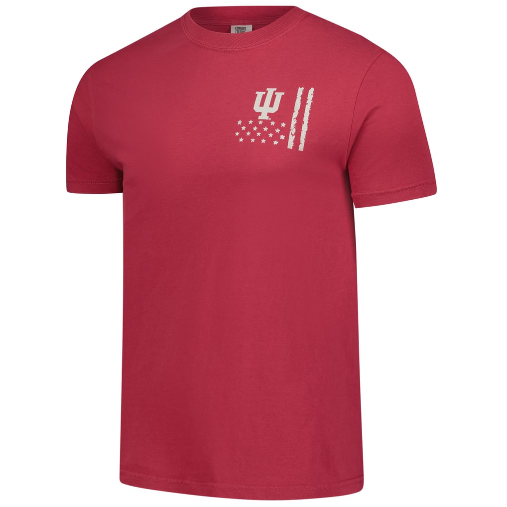 Men's Crimson Indiana Hoosiers Comfort Colors OHT Camo Overlay T-Shirt
