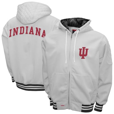 Indiana Hoosiers Franchise Club Grind Full-Zip Hoodie Jacket - White