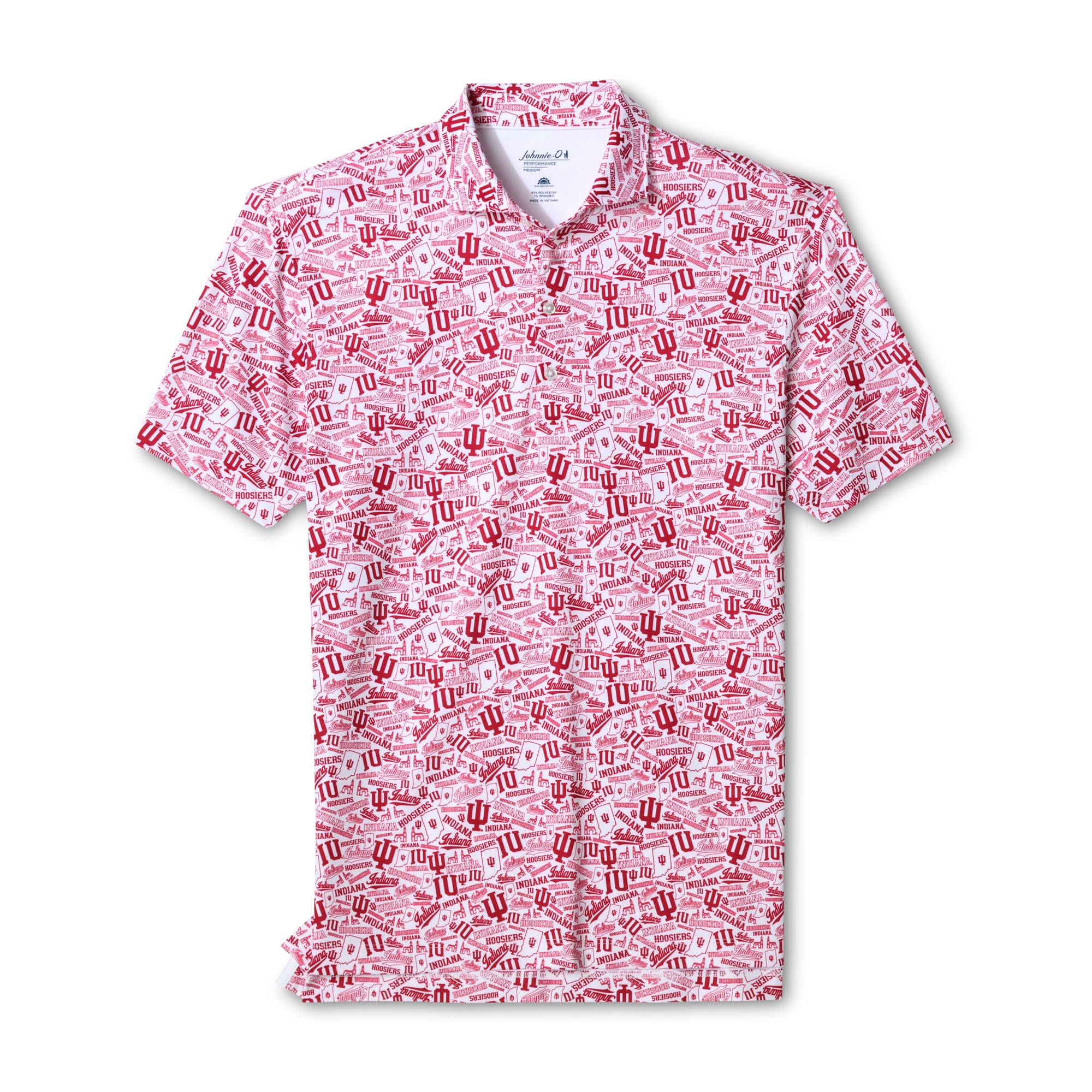 Polo Galvin johnnie-O Crimson Indiana Hoosiers pour hommes
