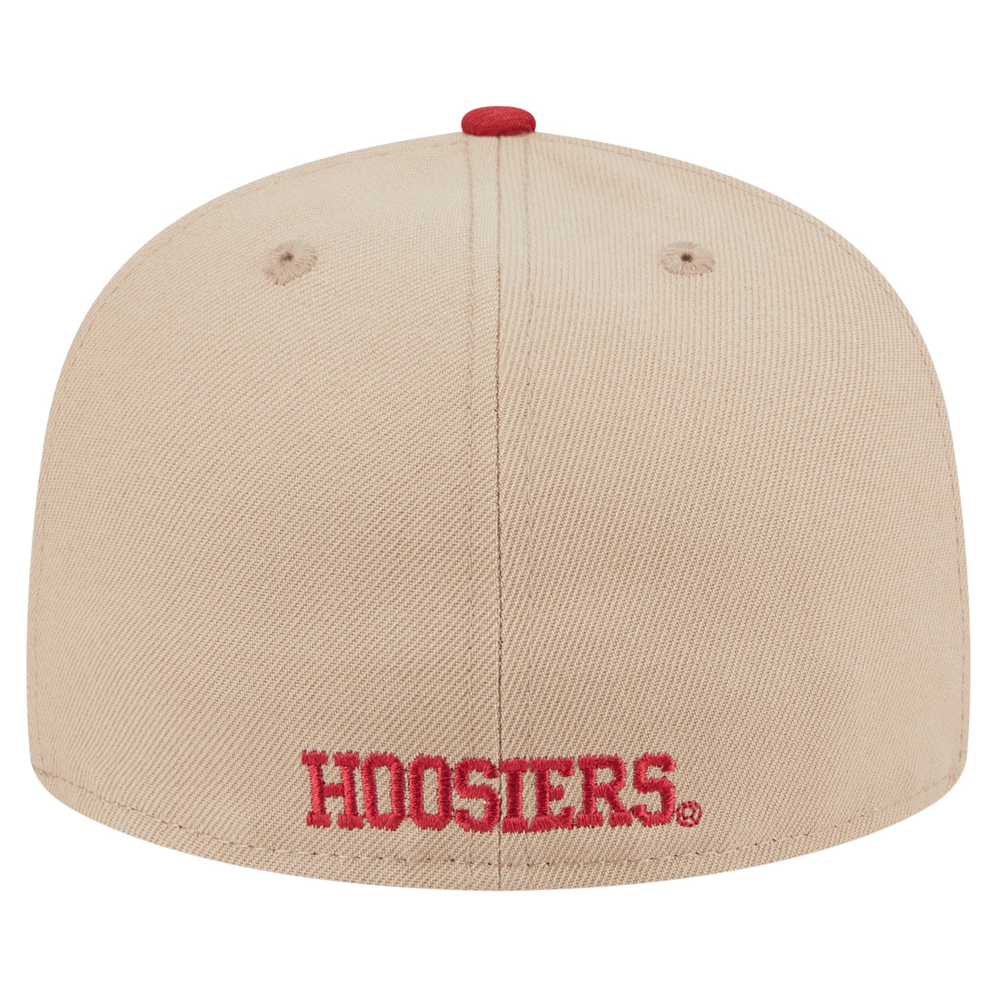 Men's New Era  Khaki Indiana Hoosiers Two-Tone 59FIFTY Fitted Hat