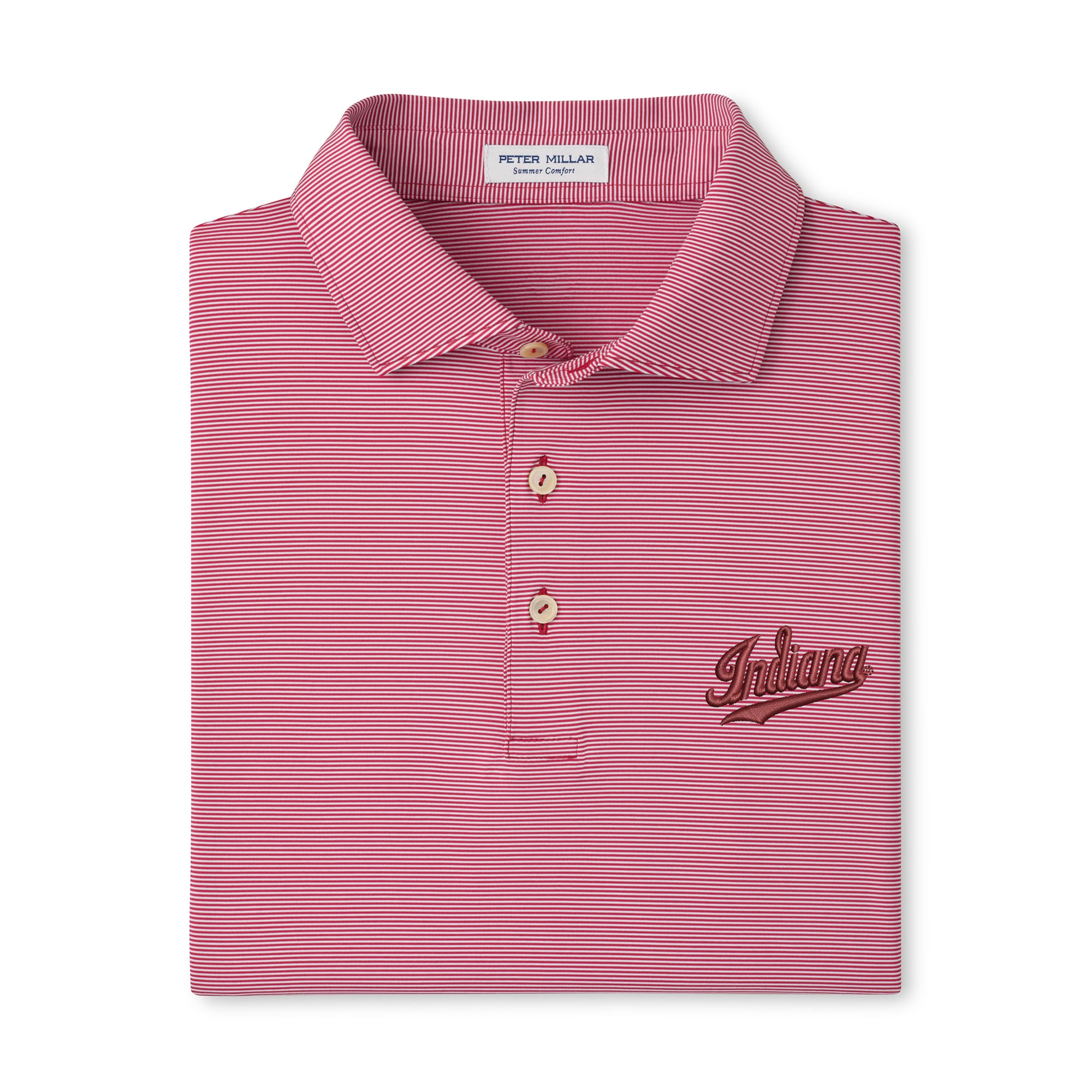 Polo de performance Peter Millar Crimson Indiana Hoosiers Jubilee pour homme
