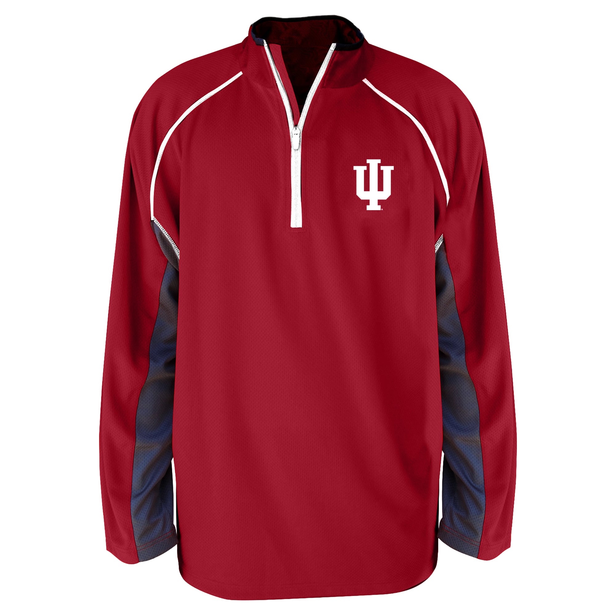 Men's Profile Crimson Indiana Hoosiers Big & Tall Quarter-Zip Raglan Jacket