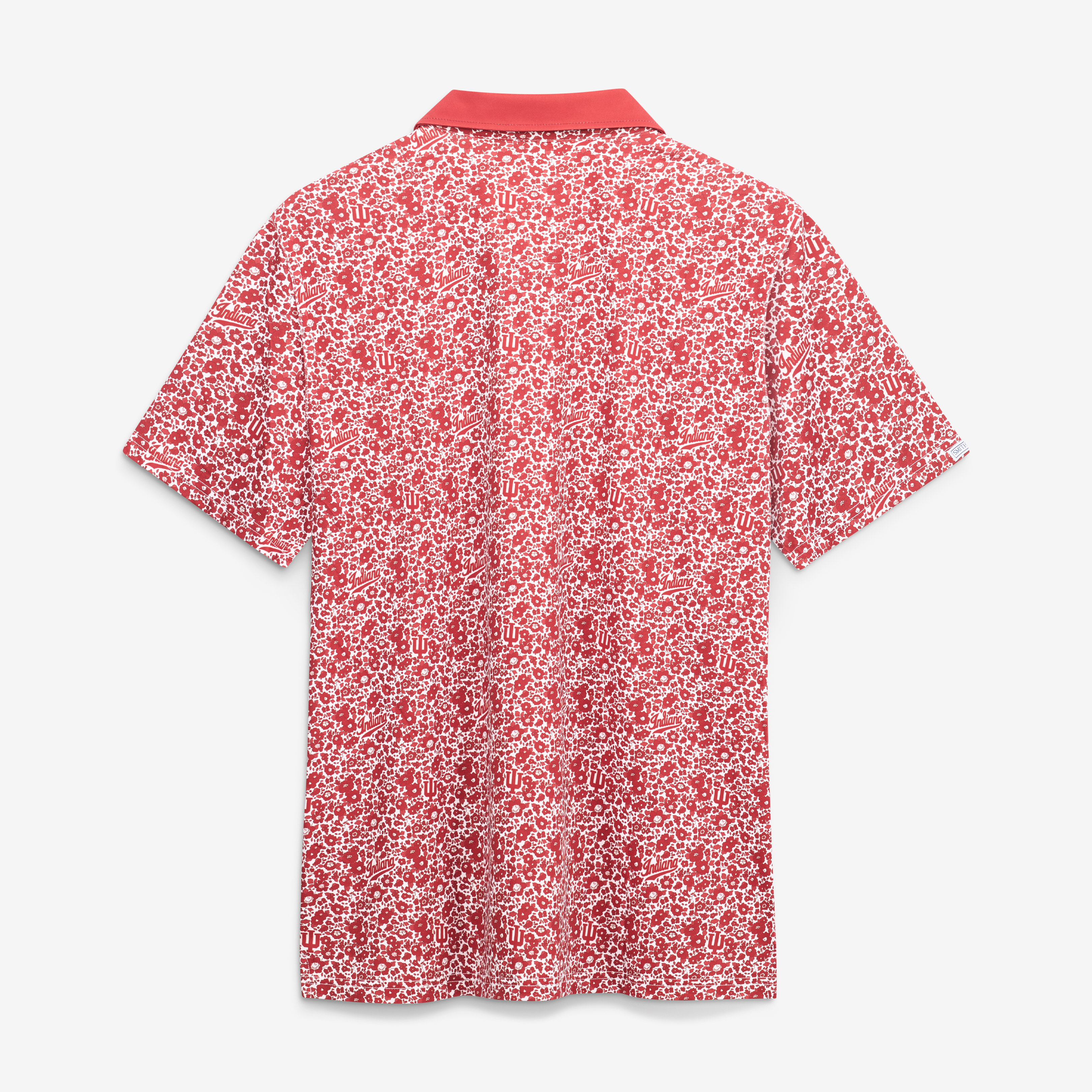 Men's Smith & Quinn Crimson Indiana Hoosiers Poppies Teddy Polo