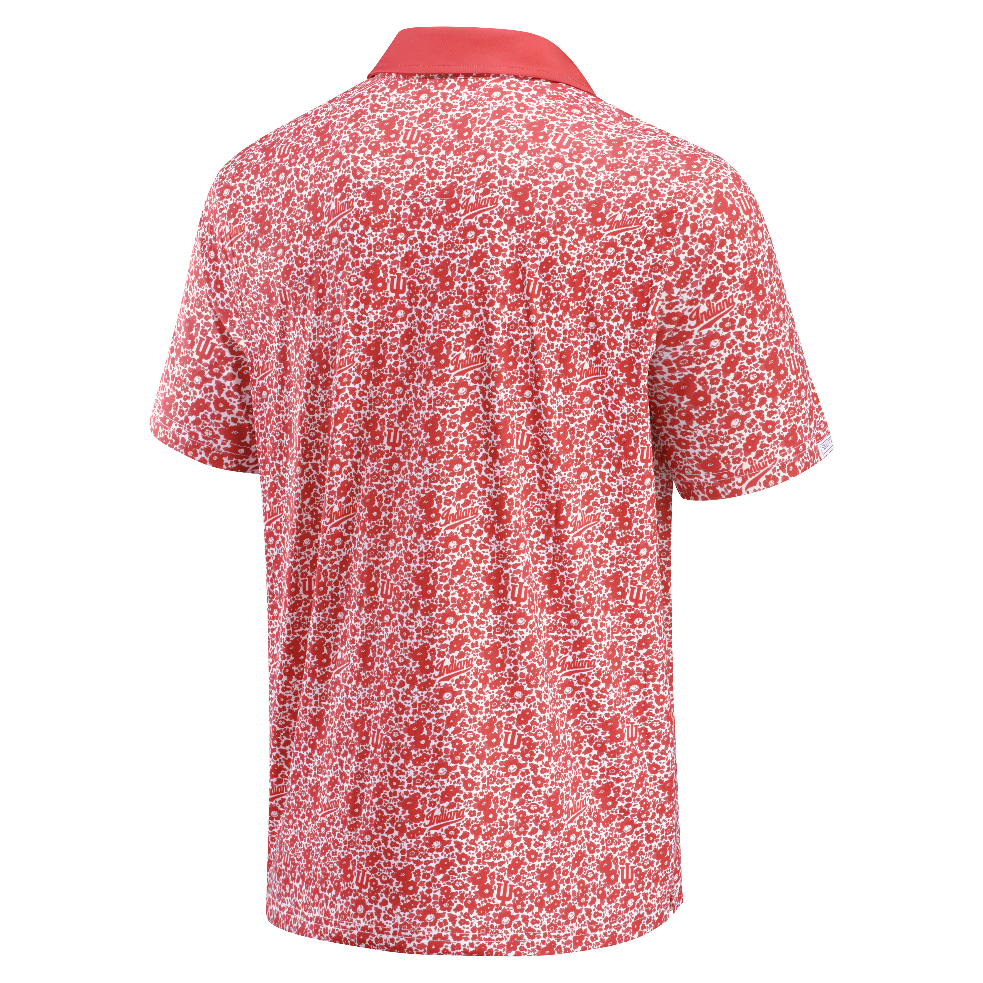 Men's Smith & Quinn Crimson Indiana Hoosiers Poppies Teddy Polo