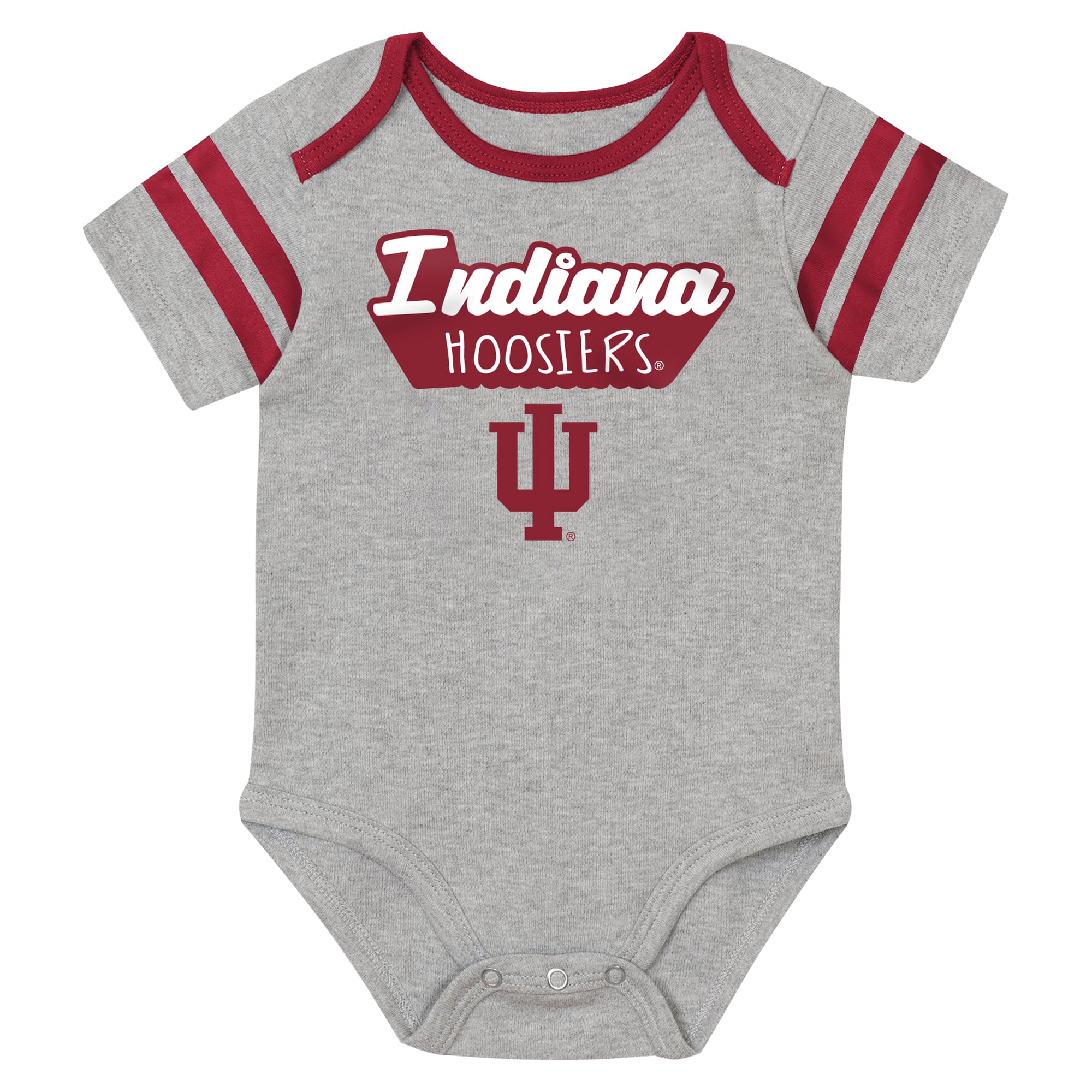 Ensemble body trois pièces pour nouveau-né Outerstuff Crimson Indiana Hoosiers Star Player