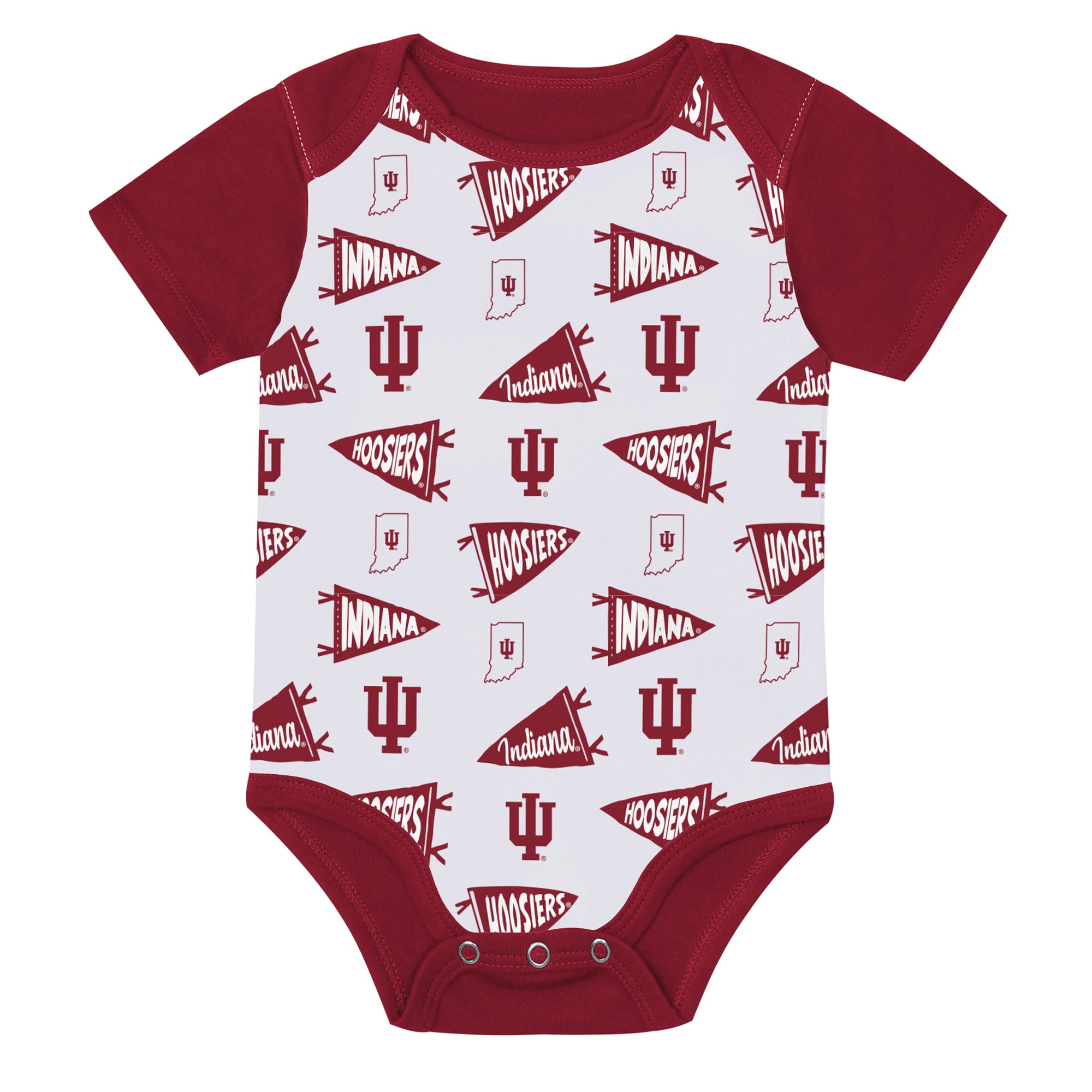 Ensemble body trois pièces pour nouveau-né Outerstuff Crimson Indiana Hoosiers Star Player